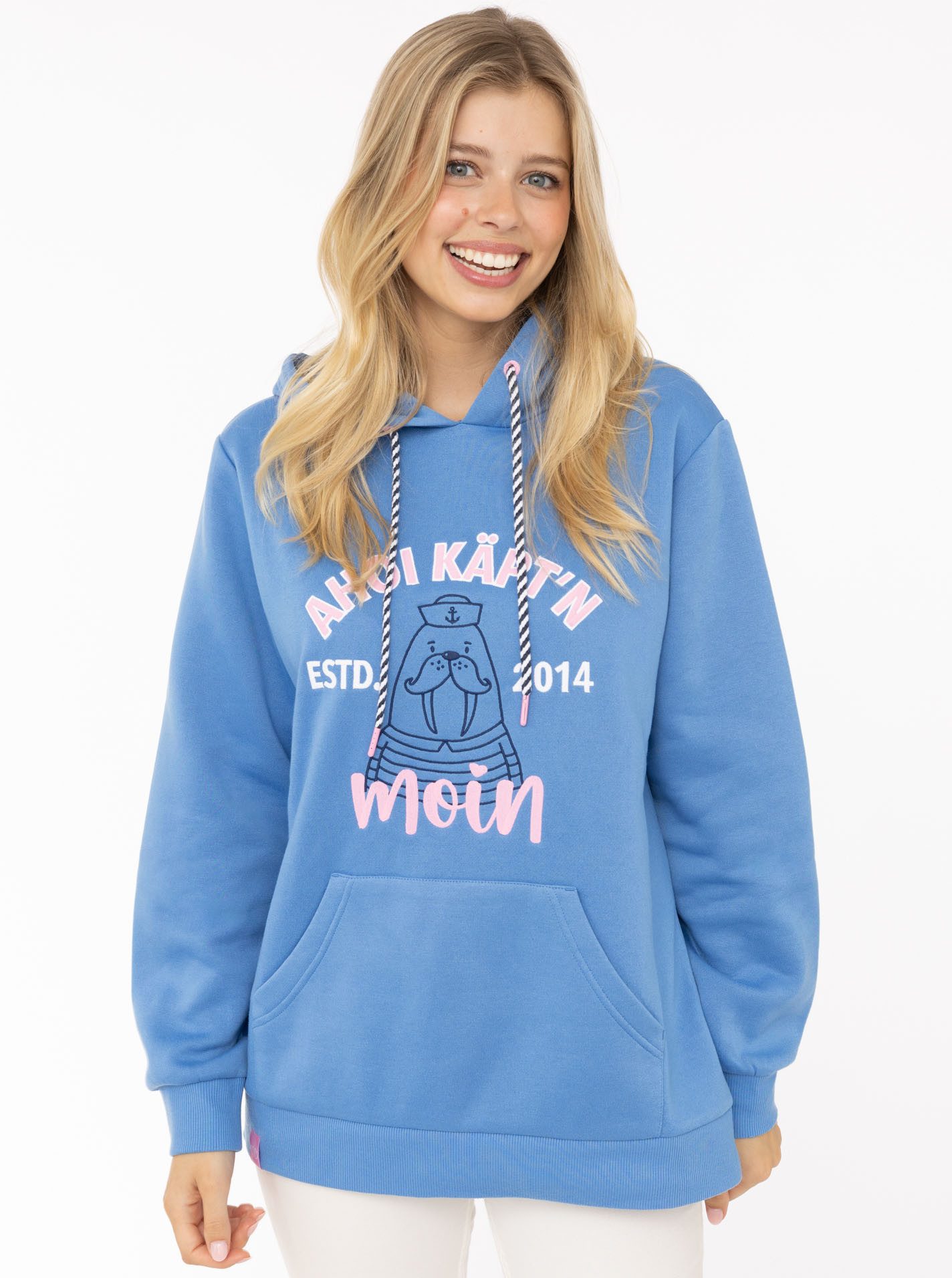 Zwillingsherz Hoodie "Ahoi Käpt´n" Mini-Me,mit süßem Seehund mit Kapitänsmü günstig online kaufen