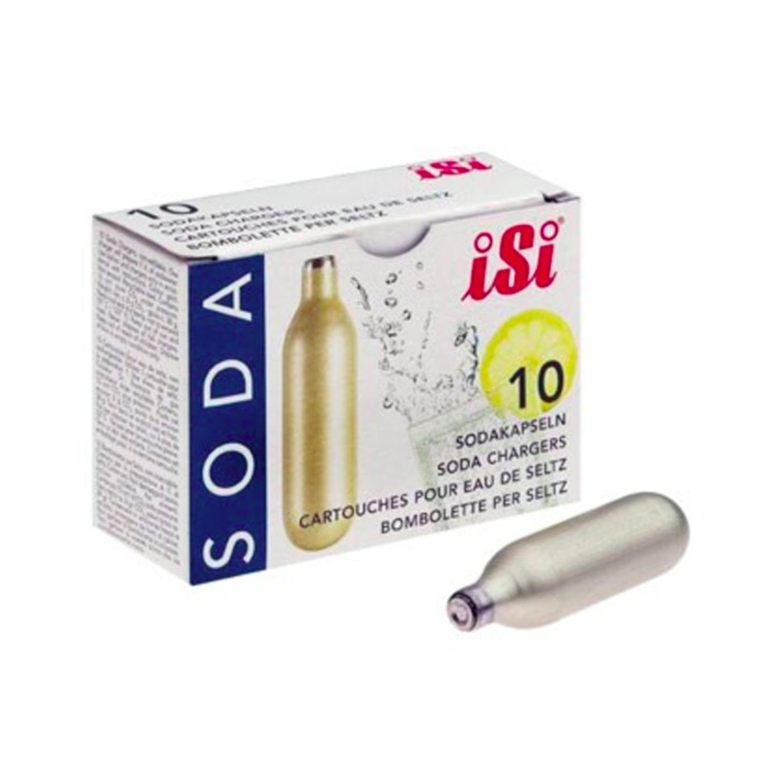 iSi Druckminderer Kohlensäurekapseln CO2 8g, 10er Pack