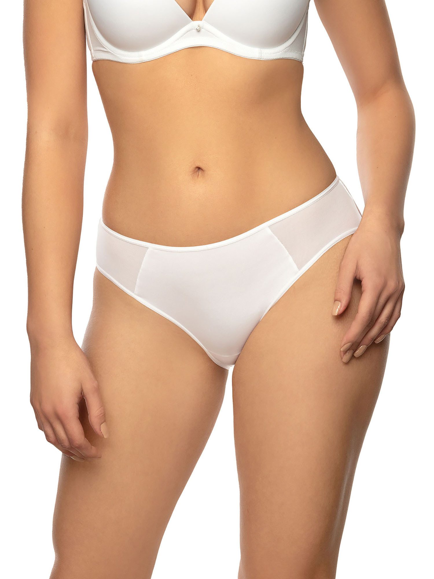 Viania Bikinislip 2er Pack Slip Sally (Packung, 2-St) flache Beinabschlüsse, leicht glänzendes Material aus Microfaser