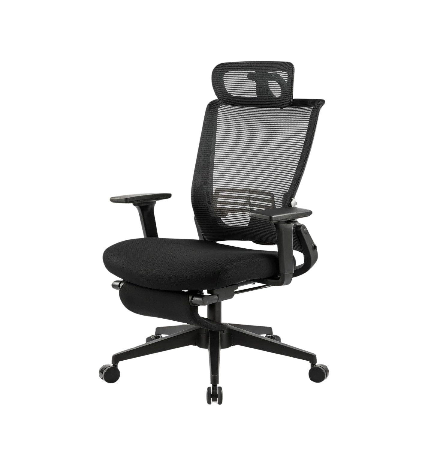 Leawin Bürostuhl Bürostuhl ergonomisch klappbar mit Fußstütze und Kopfstütze