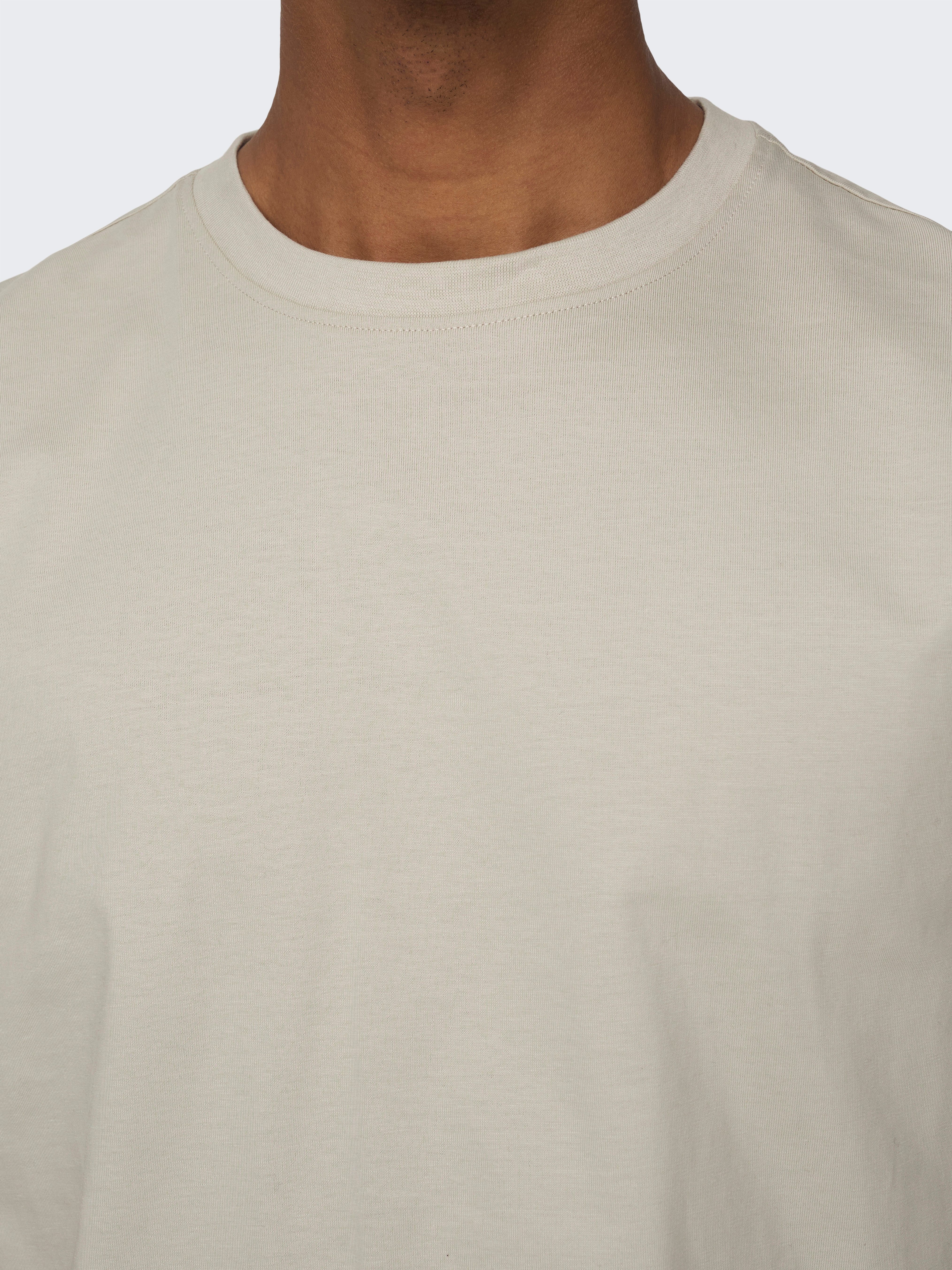 ONLY & SONS Rundhalsshirt ONSFRED RLX SS TEE Baumwolle, relaxed fit