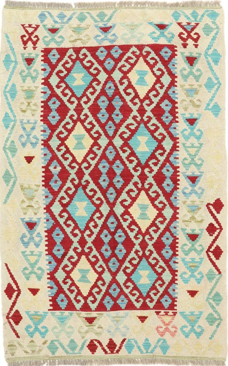 Orientteppich Kelim Afghan 102x155 Handgewebter Orientteppich, Nain Trading, rechteckig, Höhe: 3 mm