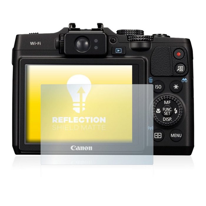 upscreen Schutzfolie für Canon PowerShot G16 Displayschutzfolie Folie matt entspiegelt Anti-Reflex