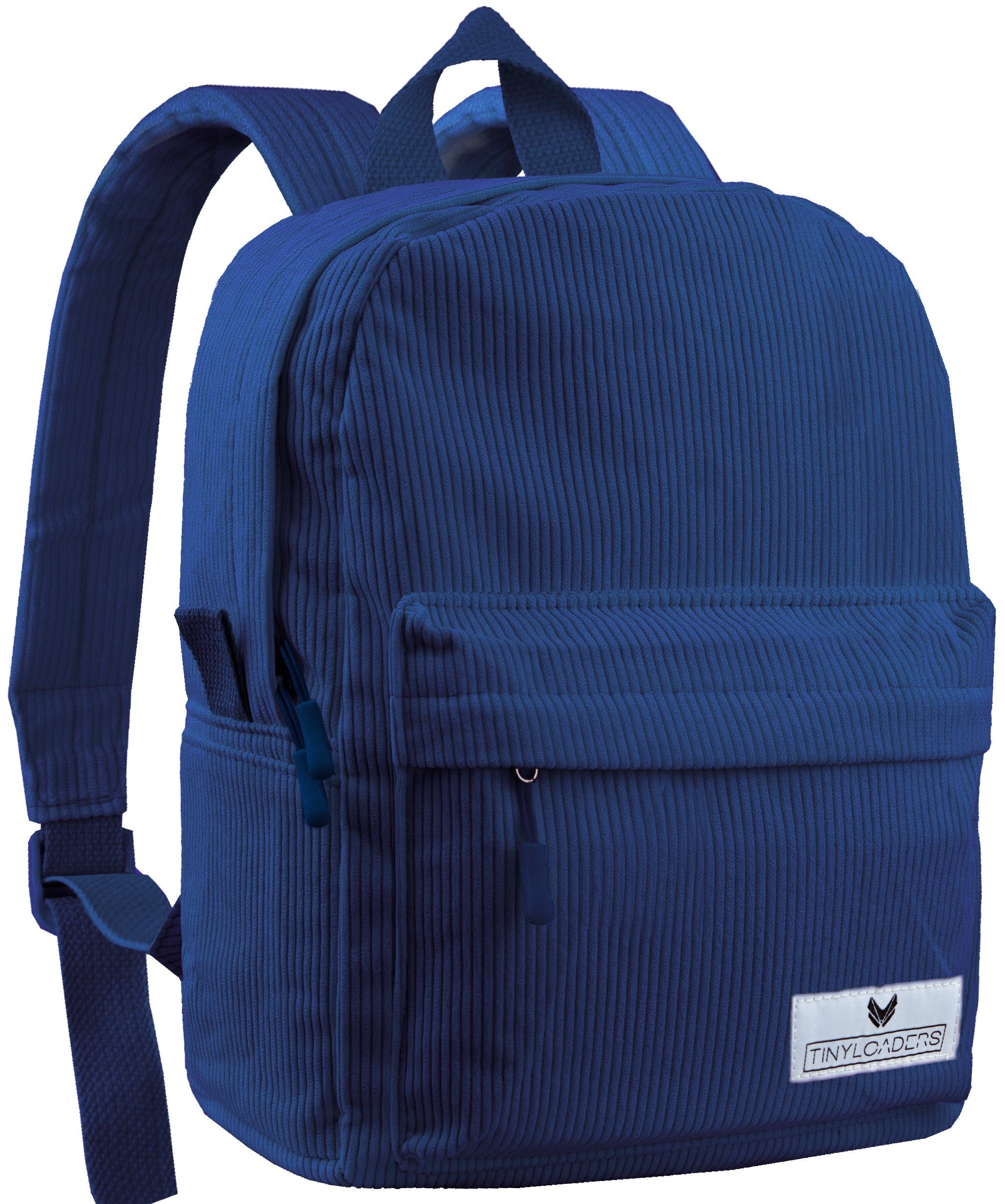 PFC-frei, Arbeit Kord Robuste Citytasche Innentasche, Schule, Daypack Rucksack Kordrucksack Zipper, Damen Daypack TINYLOADERS Rucksack Blau Damen,