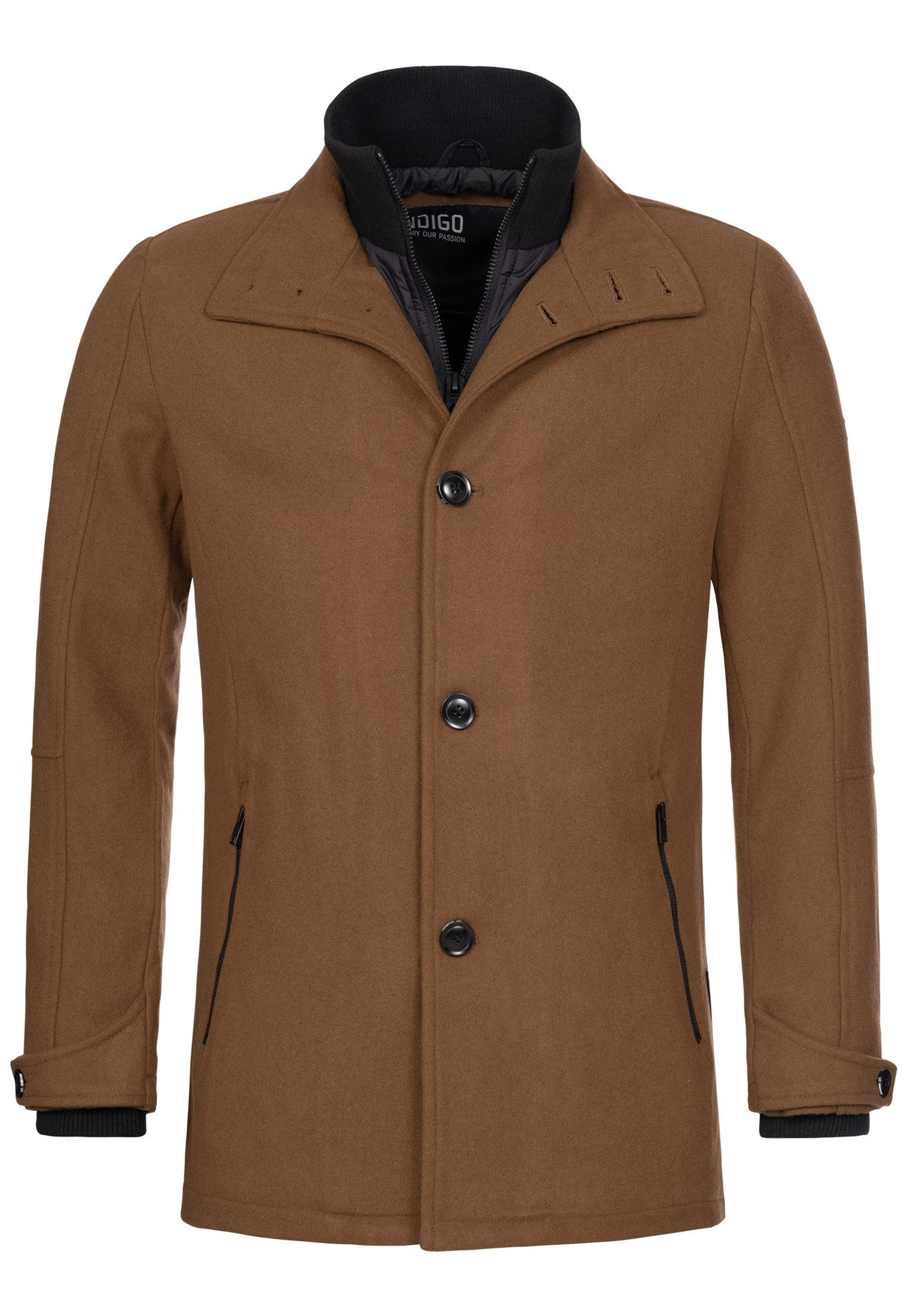Indicode Wintermantel Herren Brittany Mantel Winter Herrenmantel mit wattie günstig online kaufen
