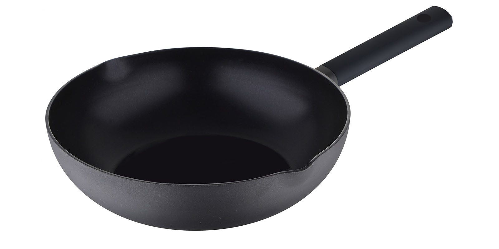 MasterPRO Wok Masterpro Aluguss-Wok Ø 28 cm Wokbratpfanne Asiapfanne Wok Pfanne