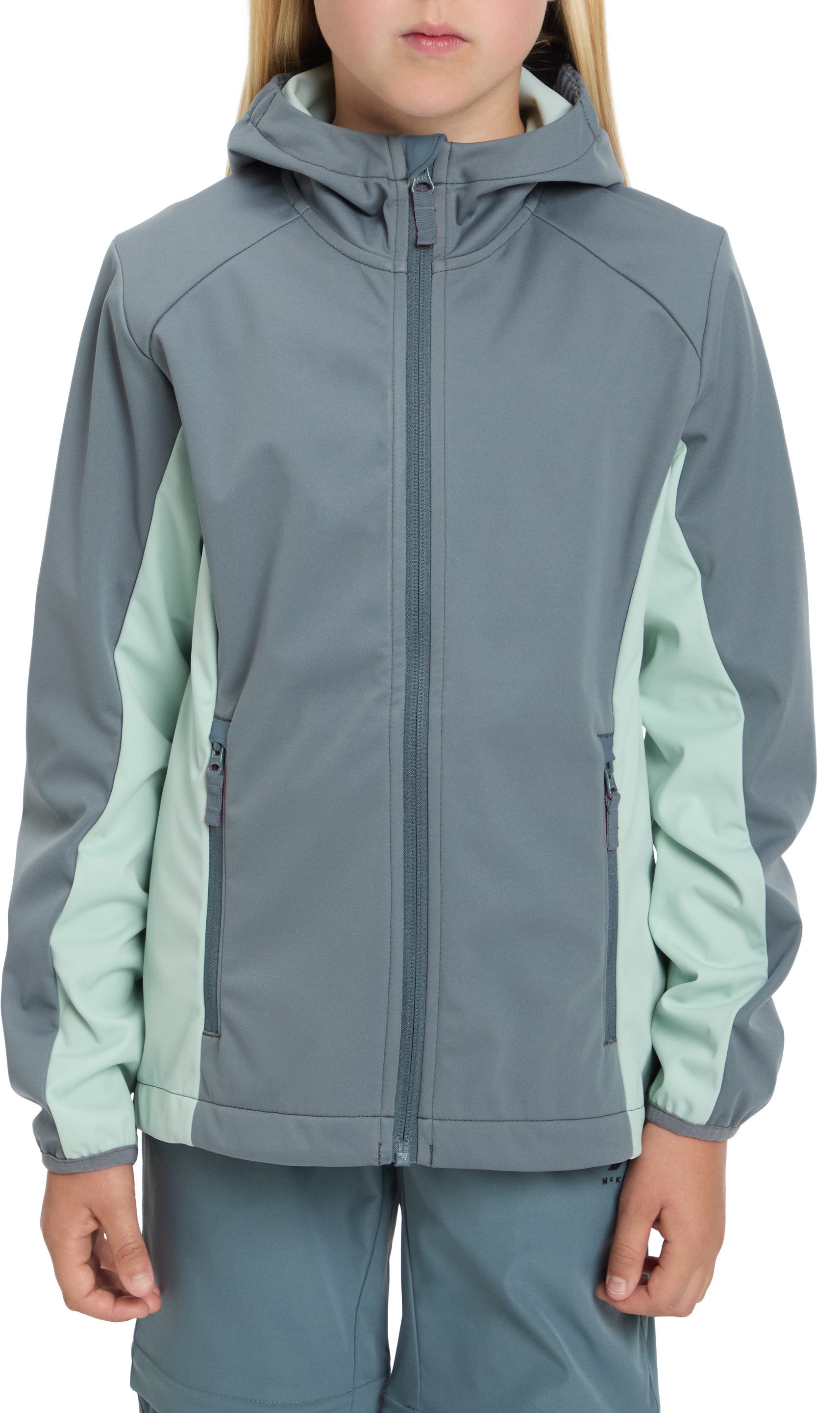 McKINLEY Outdoorjacke DA.-UNTERJACKE ABE LT G sportlich, aus Polyester, mit Kapuze, hüftbedeckend, für Kinder