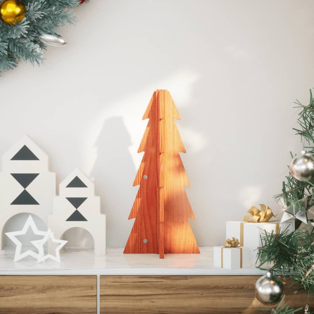 vidaXL Künstlicher Weihnachtsbaum Weihnachtsbaum Holz zum Schmücken 49 cm Massivholz Kiefer
