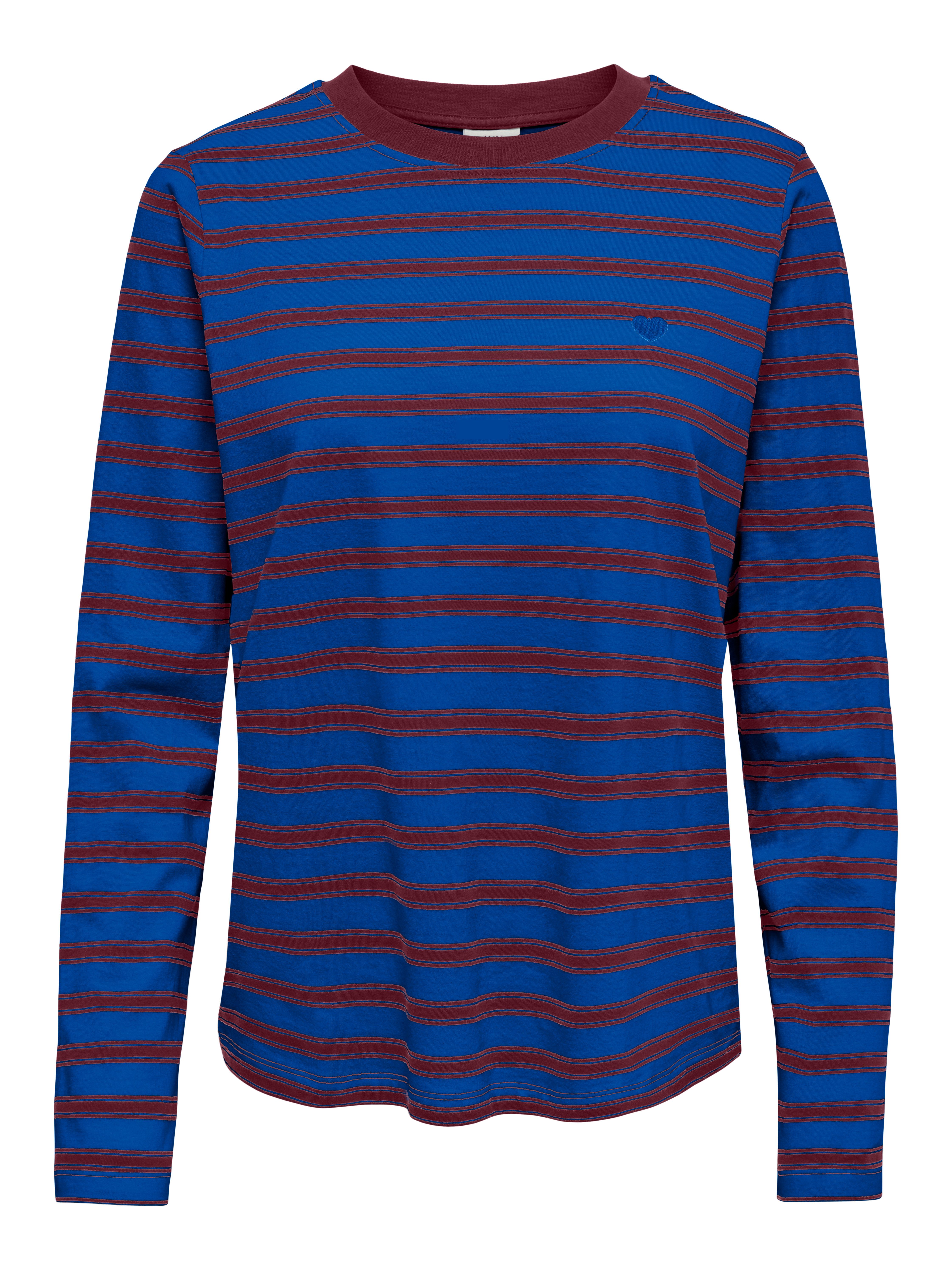 JDY Langarmshirt JDYPISA L/S PRINT TOP JRS NOOS Baumwolle, regular fit