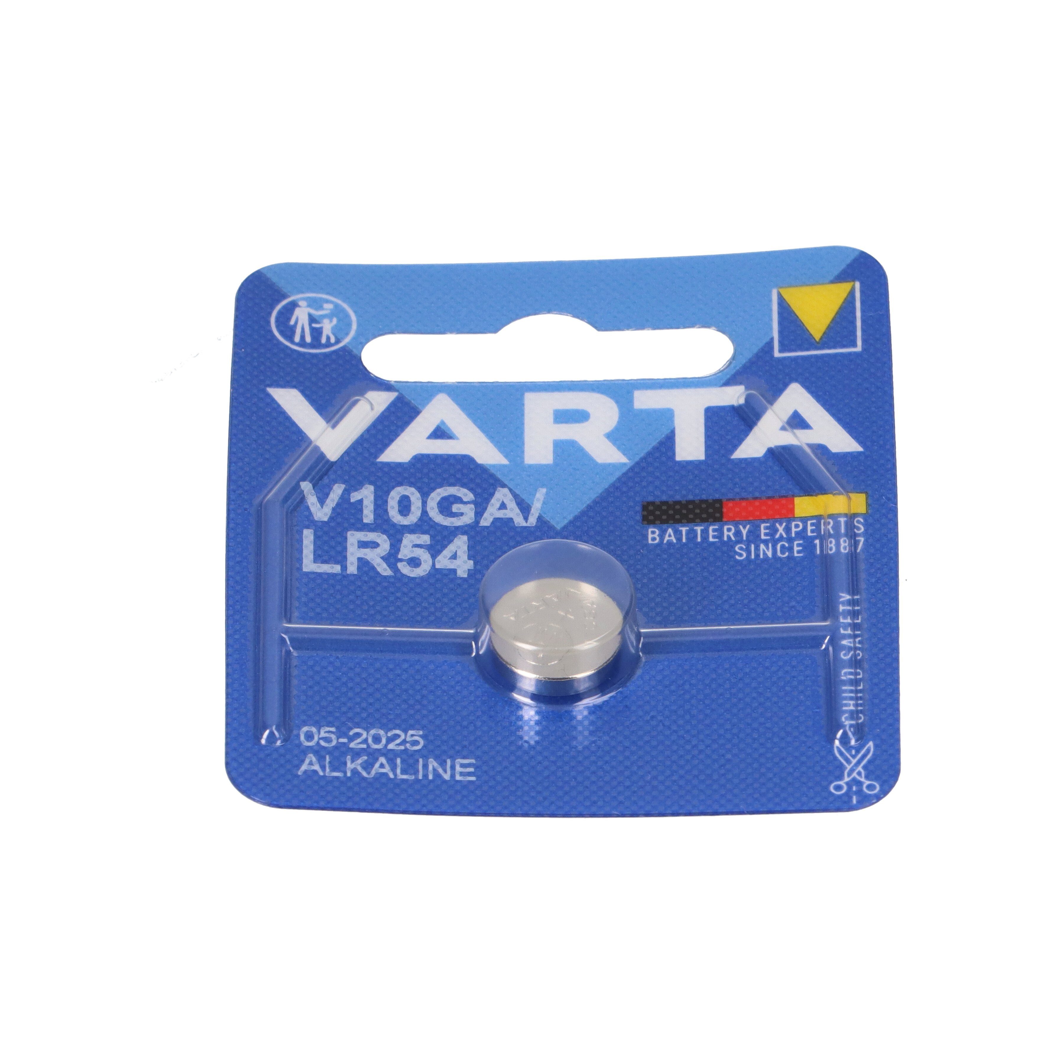 GA V Blister Alkaline V 1,5 Varta Knopfzelle 1er 10 VARTA Electronics Knopfzelle