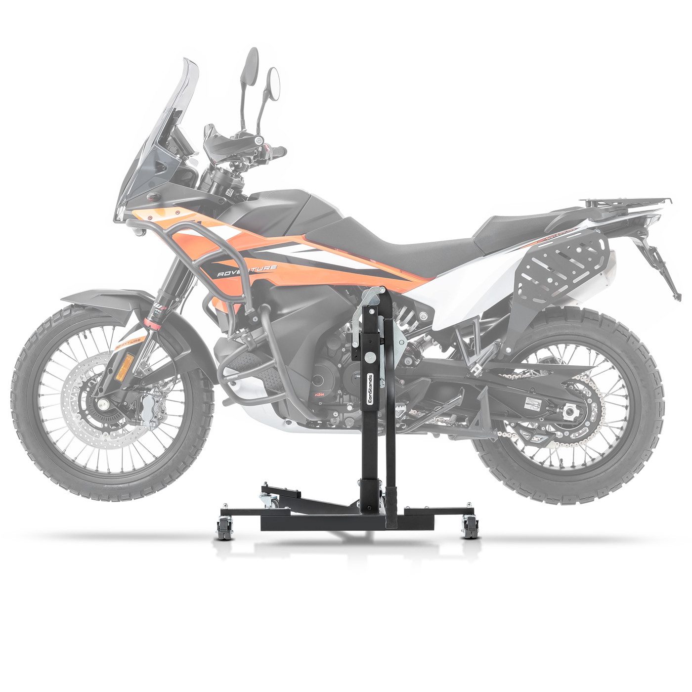 ConStands Motorradheber CS Power Evo-Zentralständer für KTM 790 Adventure 19-26 Schwarz