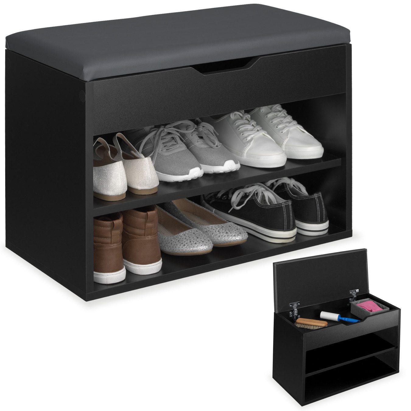 tectake Schuhschrank Schuhbank (Komplettset, 1-St., inkl. günstig online kaufen