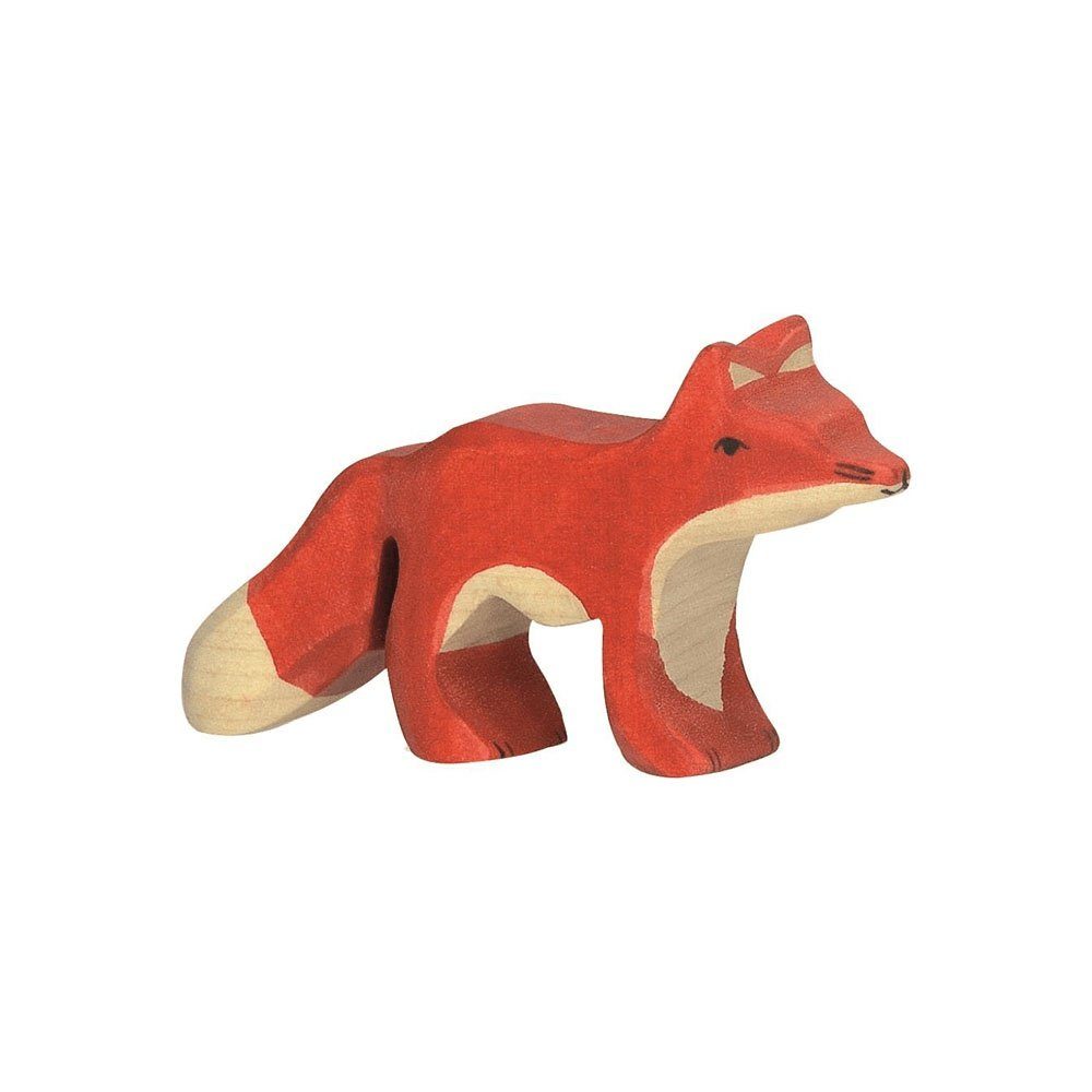 Holztiger Tierfigur HOLZTIGER Fuchs aus Holz - klein