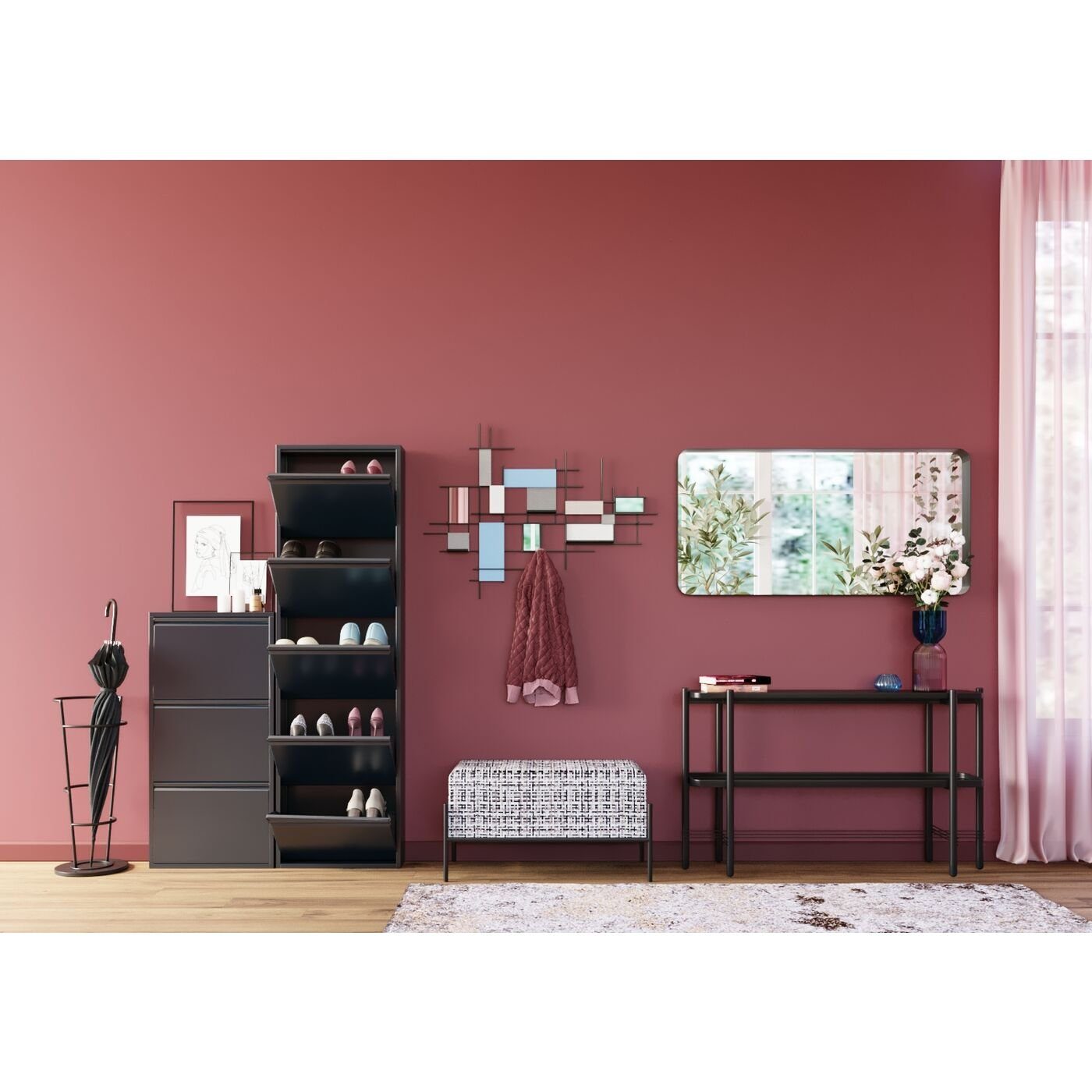 Kare Design Schuhschrank Caruso schmaler Schuhkipper günstig online kaufen