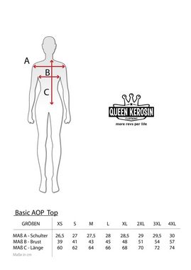 QueenKerosin Blusentop Howdy mit All-over-Print im authentischen Vintage Design