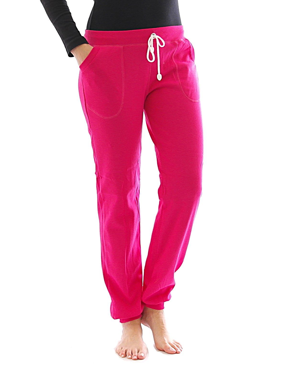 Jogginghose Jogging Hose innen Fleece Taschen Sport Thermo Leggings Baumwolle