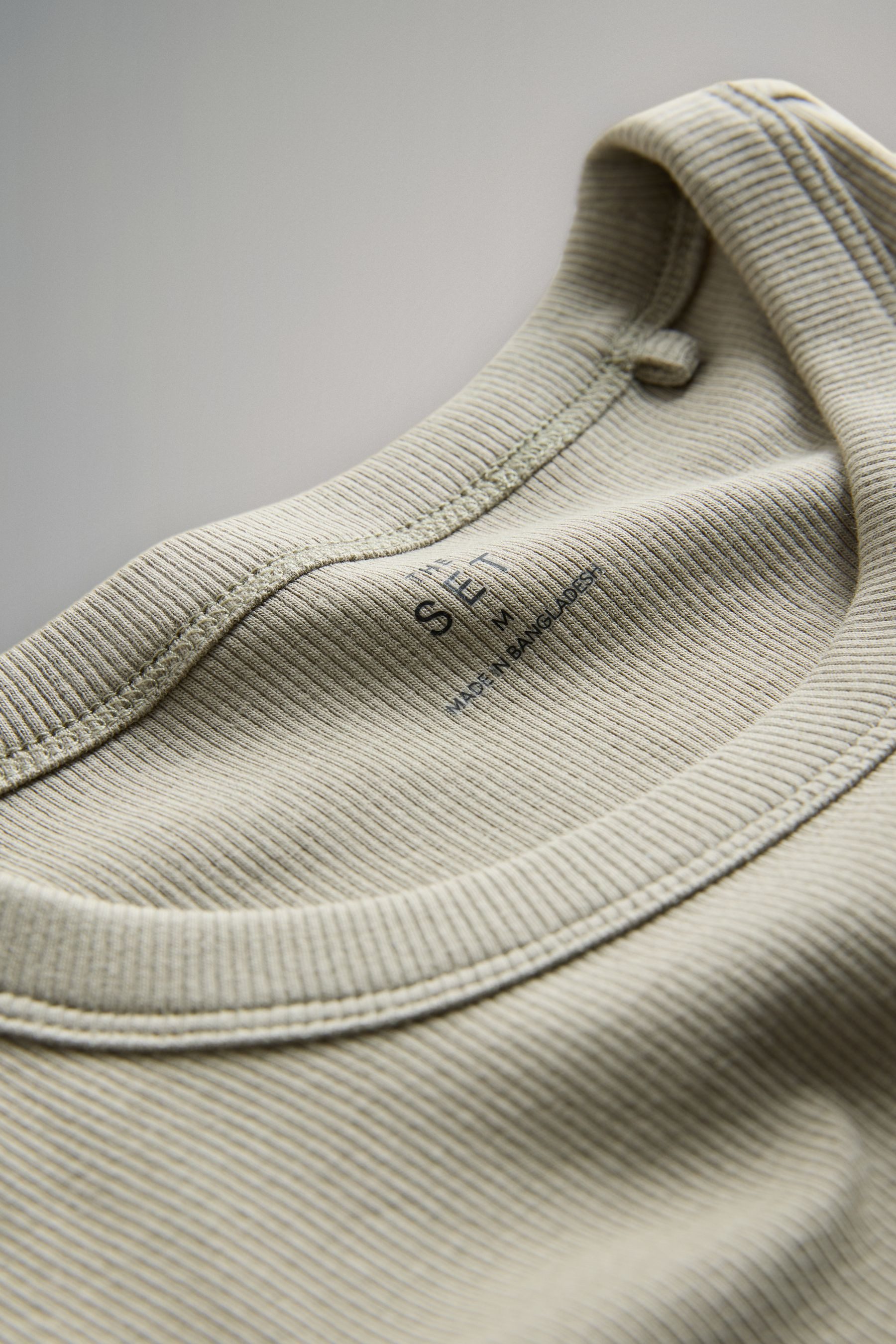 The Set T-Shirt The Set gerippte Kurzarm-T-Shirts, 3er-Pack (3-tlg)