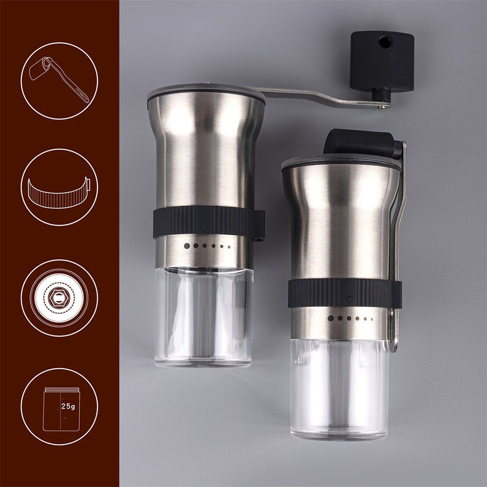 Für Kleine Rotierende Kaffeemühle Popper Kaffeepulvermühle, Kurbel-Kaffeebohnenmaschine Blusmart
