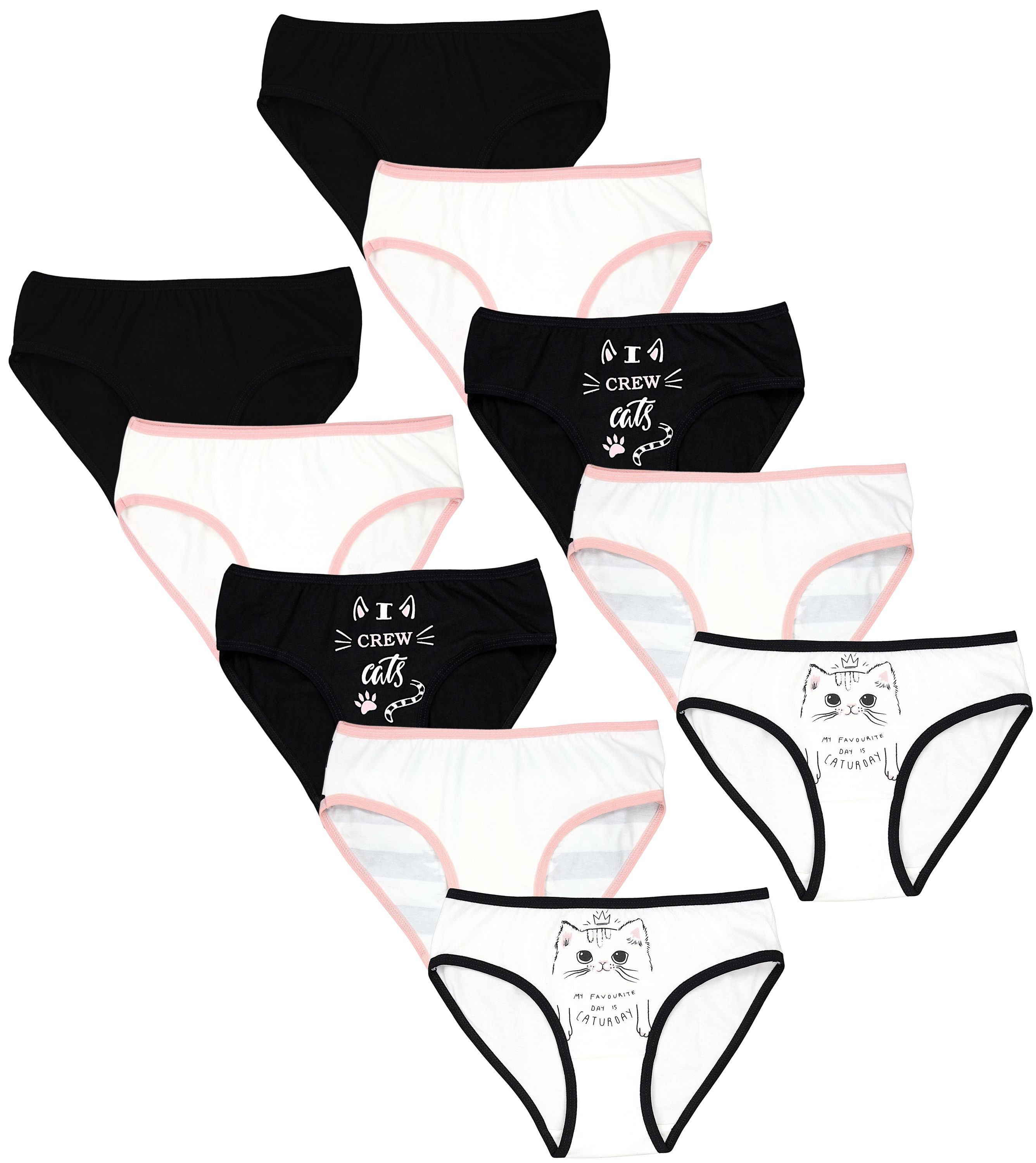 TupTam Slip TupTam Mädchen Slips mit Aufdruck 10er Pack
