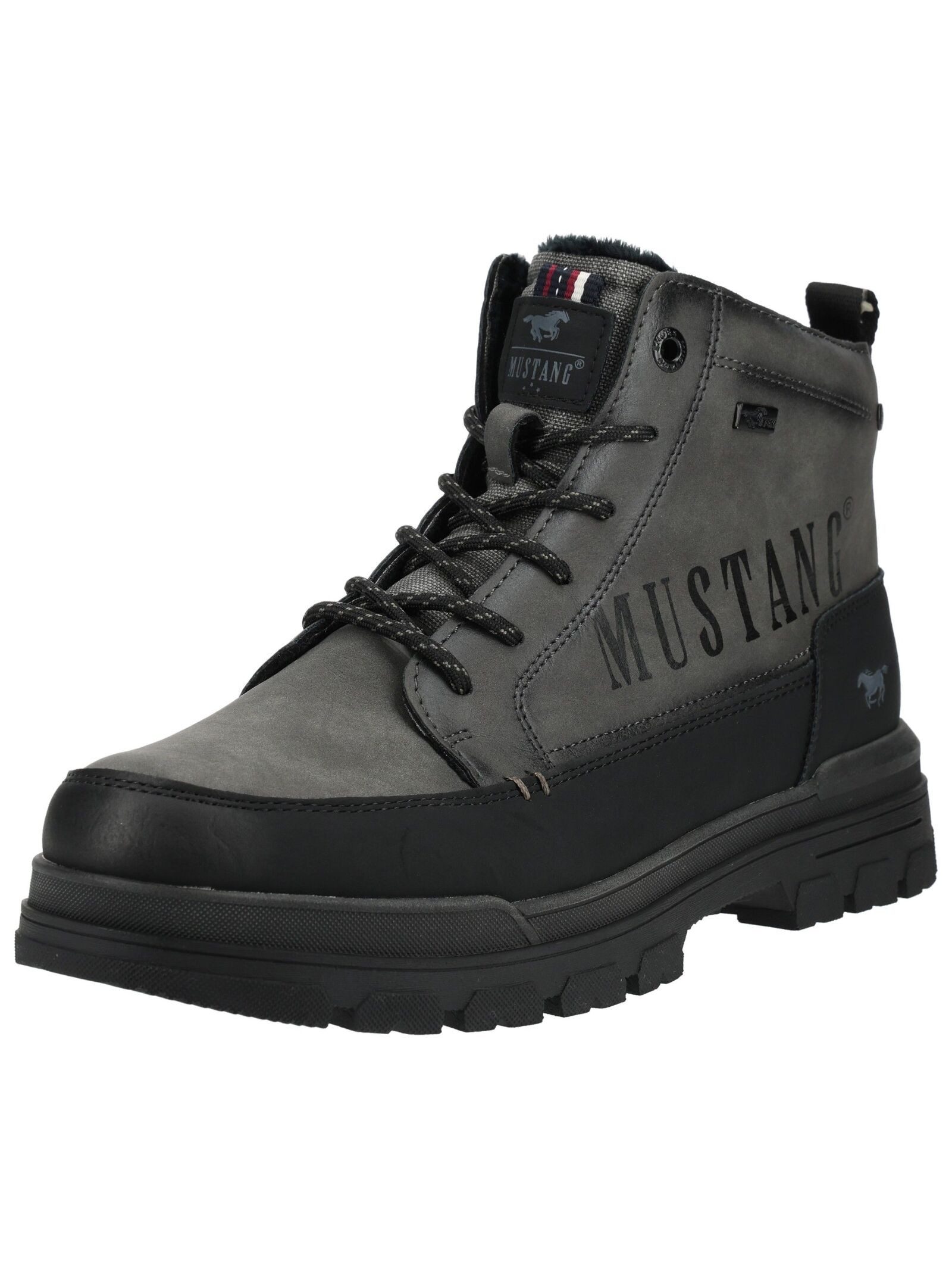 Mustang Shoes Mustang Shoes Stiefelette Lederimitat Schnürstiefelette
