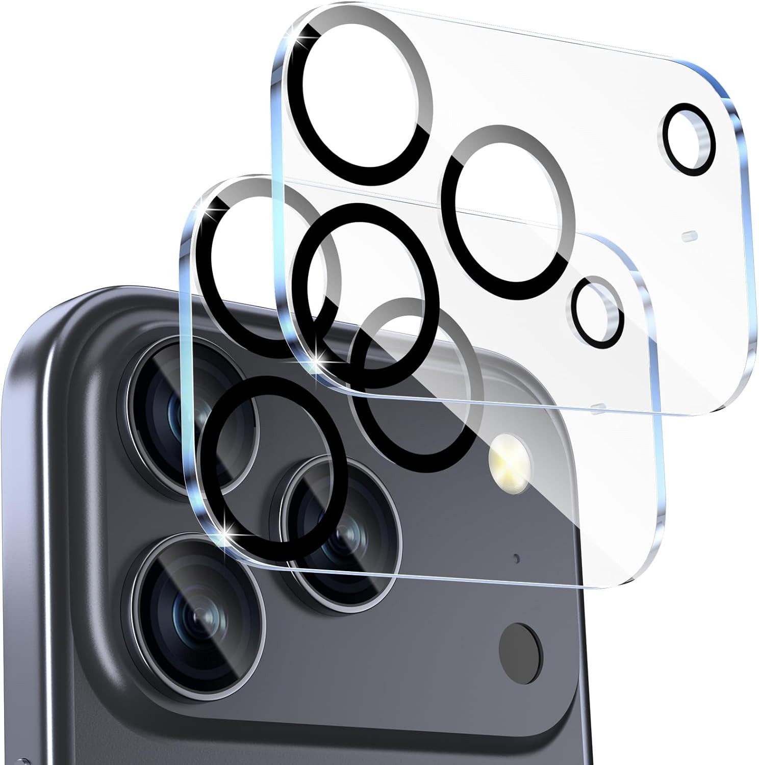 AVANA Kameraschutzglas für iPhone 18 Pro / 18 Pro Max Kamera Panzerglas Schutzfolie für iPhone 18 Pro Max, 2 Stück, Anti-Kratzer, glasklarer Kameraschutz