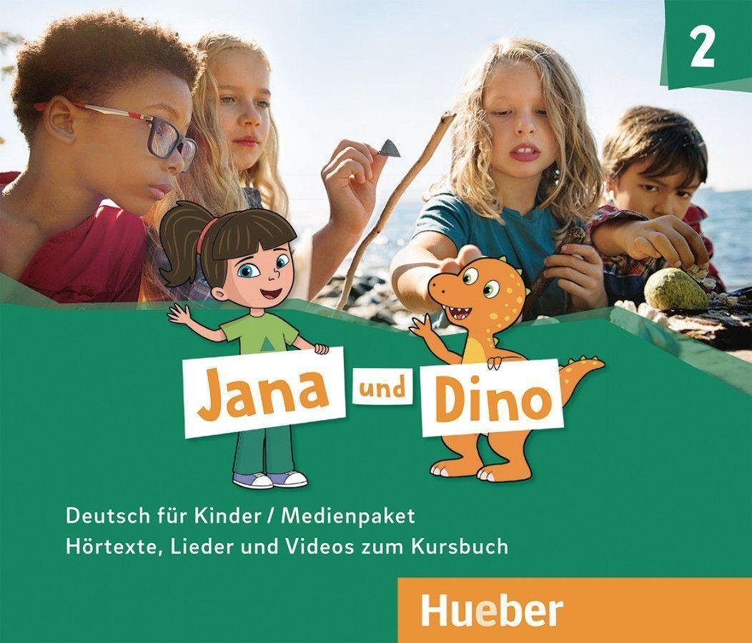Hueber Verlag Hörspiel-CD Jana und Dino 2, mit 1 Audio-CD, mit 1 DVD. Bd.2, 2 Audio-CDs und 1...