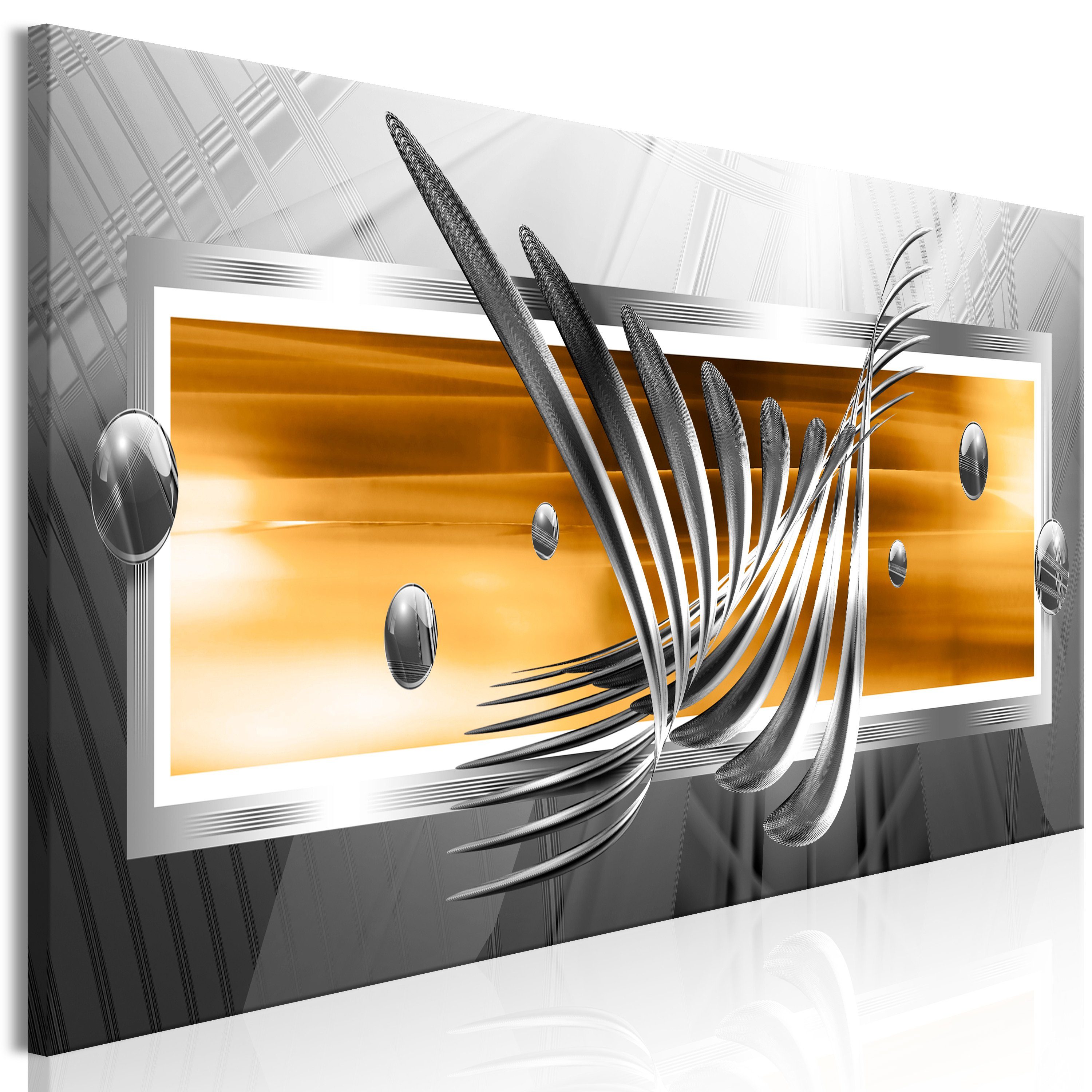 Artgeist Wandbild Silver Wings (1 Part) Narrow Orange