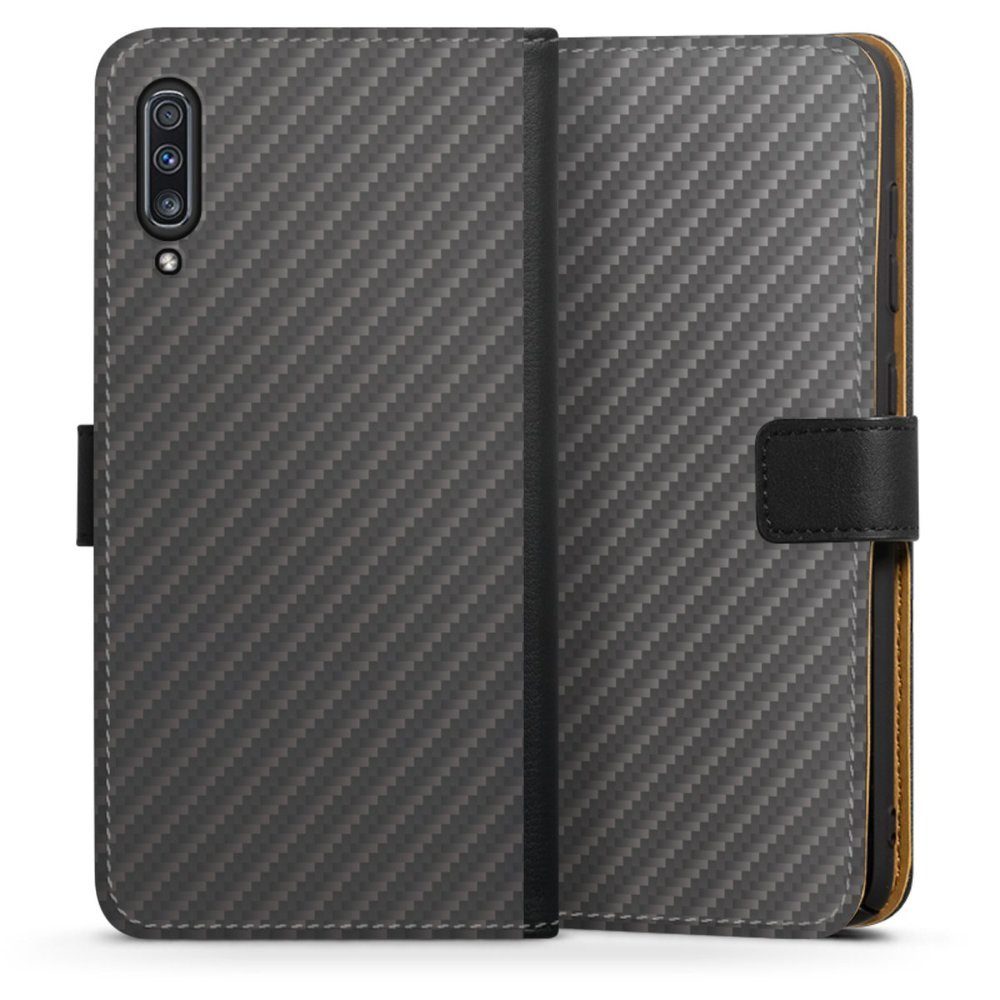DeinDesign Handyhülle »Carbon« Samsung Galaxy A70, Hülle Metallic Look ...