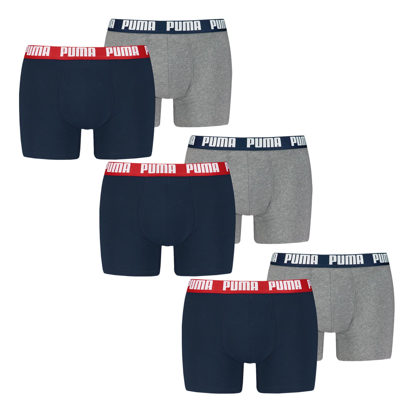 PUMA Boxer Comfort Stretch (6-St) mit umlaufendem PUMA-Schriftzug