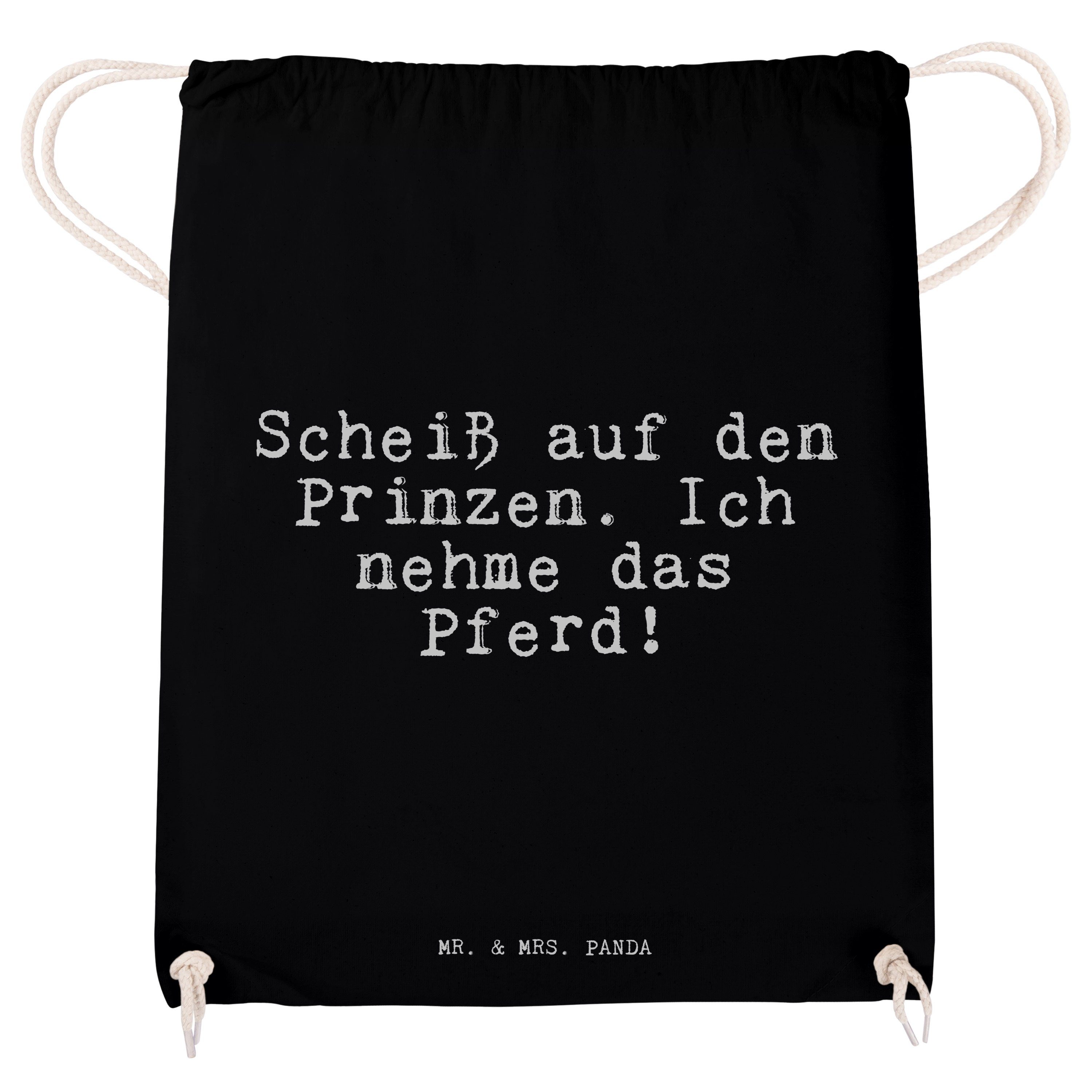 - Prinzen.... auf den Geschenk Panda Freundin, Mrs. - Mr. & P Scheiß Sporttasche Schwarz (1-tlg) Geschenk,