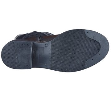Ocra Ocra Stiefel 364 Winter Schuhe für Mädchen Damen mit Lammfell Schwarz Schnürstiefelette