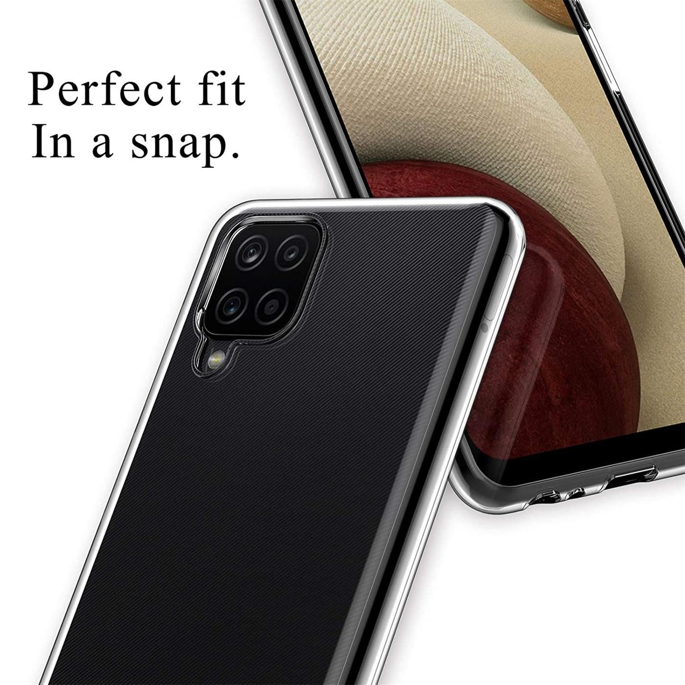 CoolGadget Handyhülle Transparent Ultra Slim Case für Samsung Galaxy A12 / M12 6,5 Zoll, Silikon Hülle Dünne Schutzhülle für Samsung A12, Samsung M12 Hülle