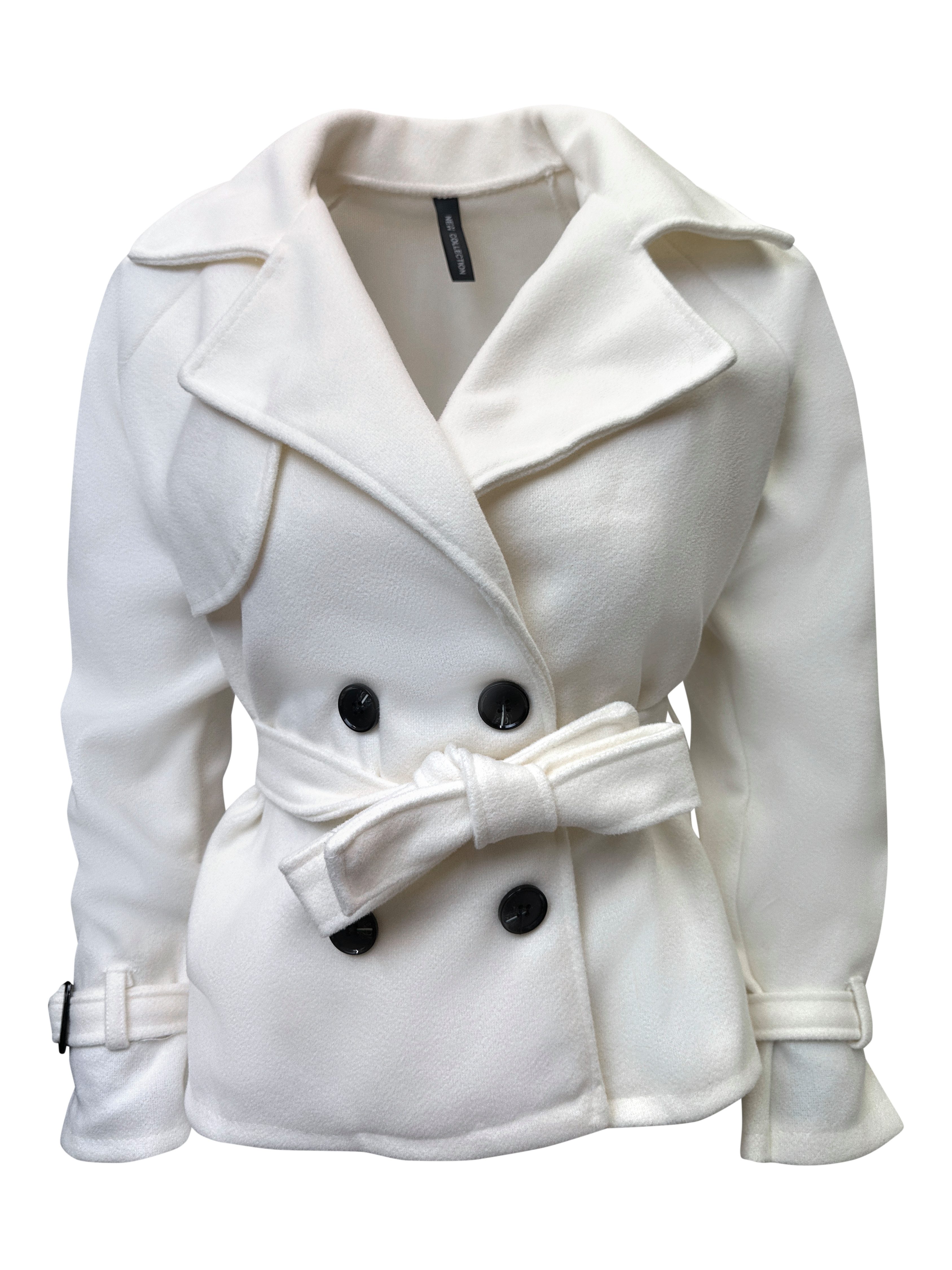 Worldclassca Trenchcoat Worldclassca Kurzer Doppelreihiger TRENCHCOAT günstig online kaufen