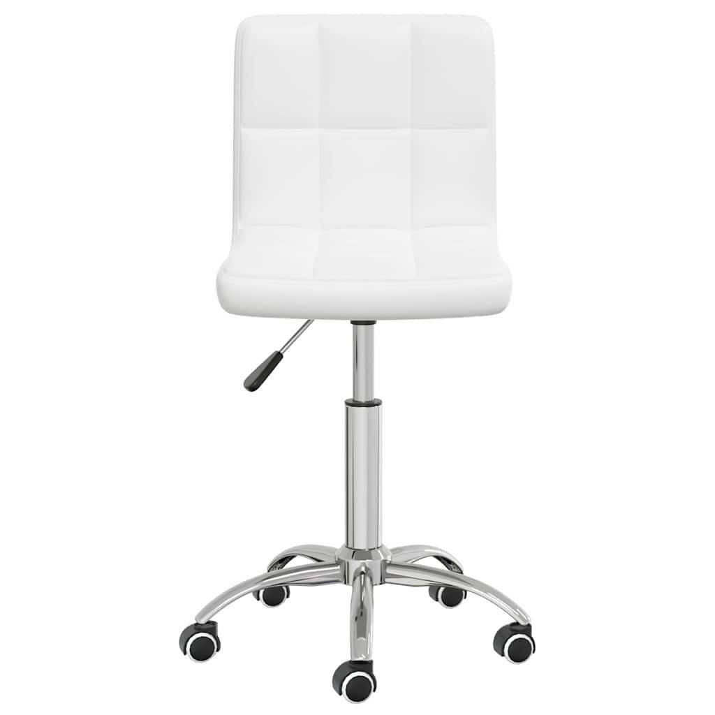 vidaXL Bürostuhl Bürostuhl Drehbar Weiß Kunstleder (1 St)
