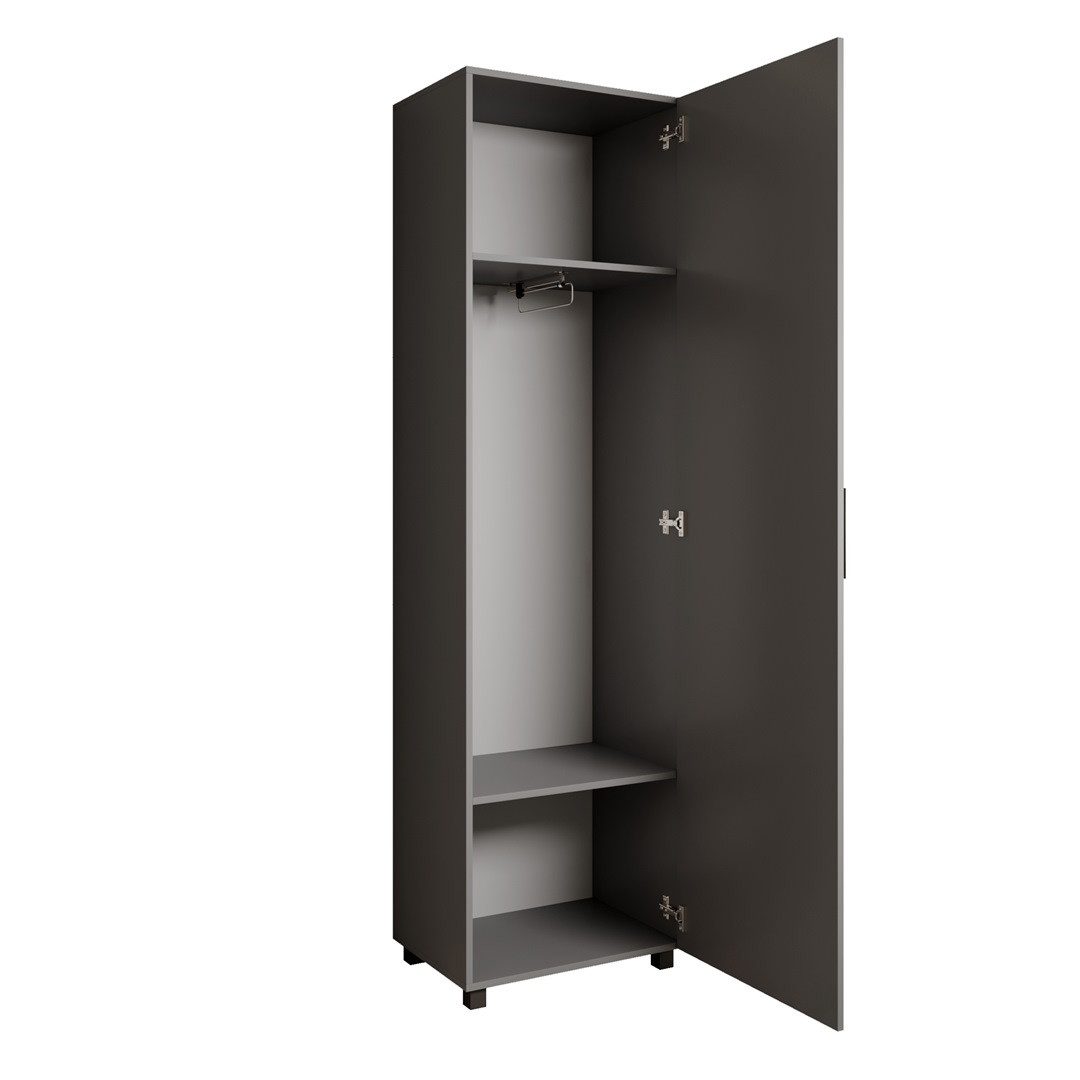 Beautysofa Garderobenschrank mit Tür und Spiegel LIVIA