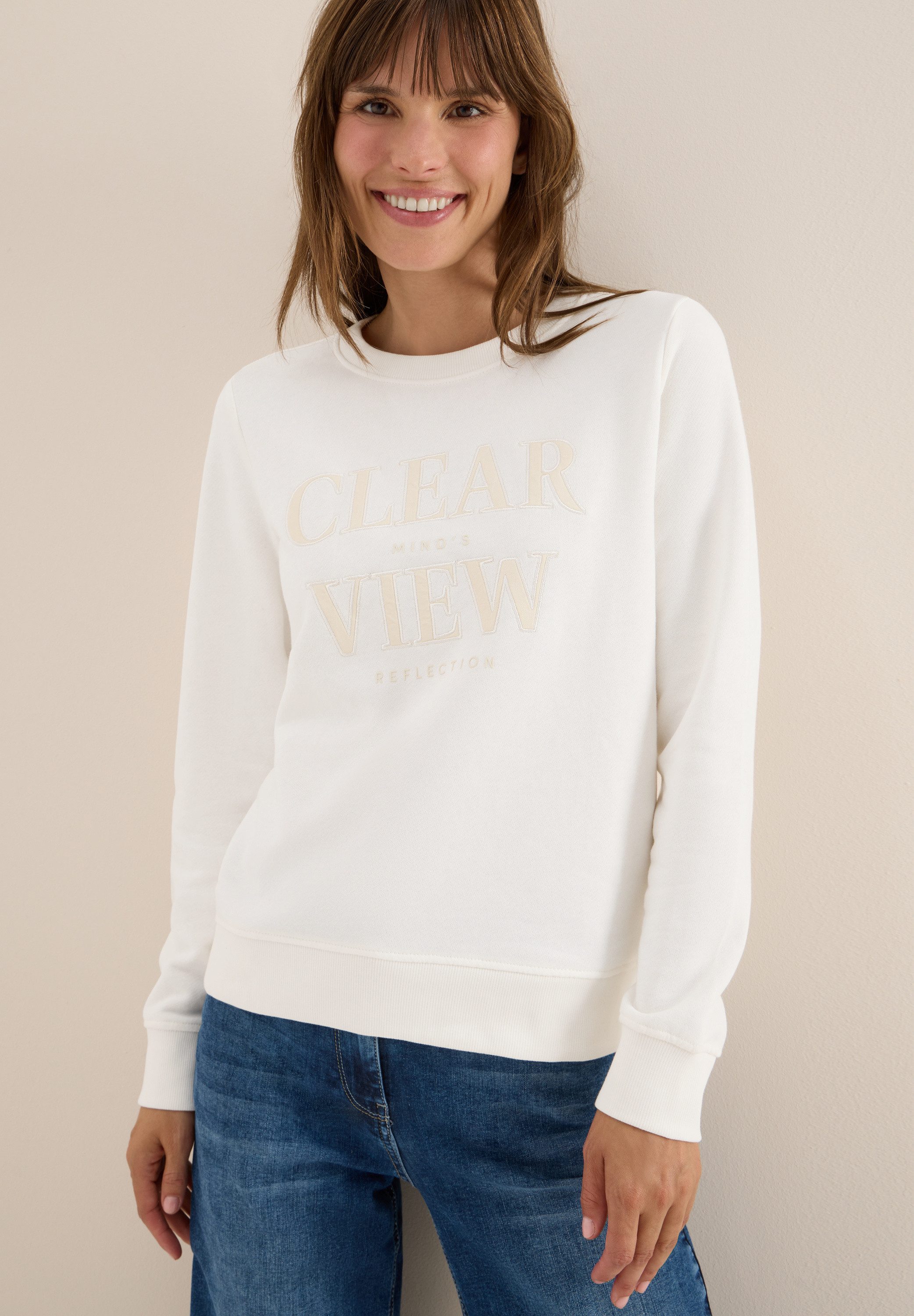 CECIL Sweatshirt mit Wording Artwork günstig online kaufen