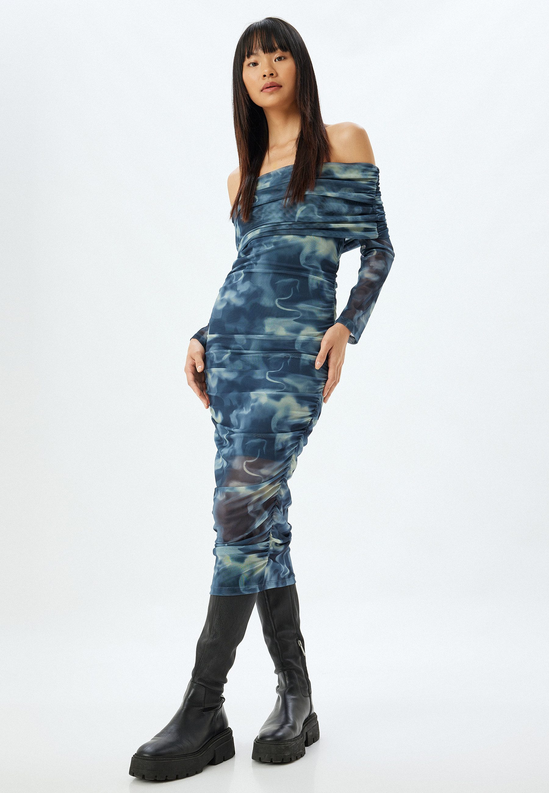 Koton Minikleid Mini Länge Drapiert Minikleid