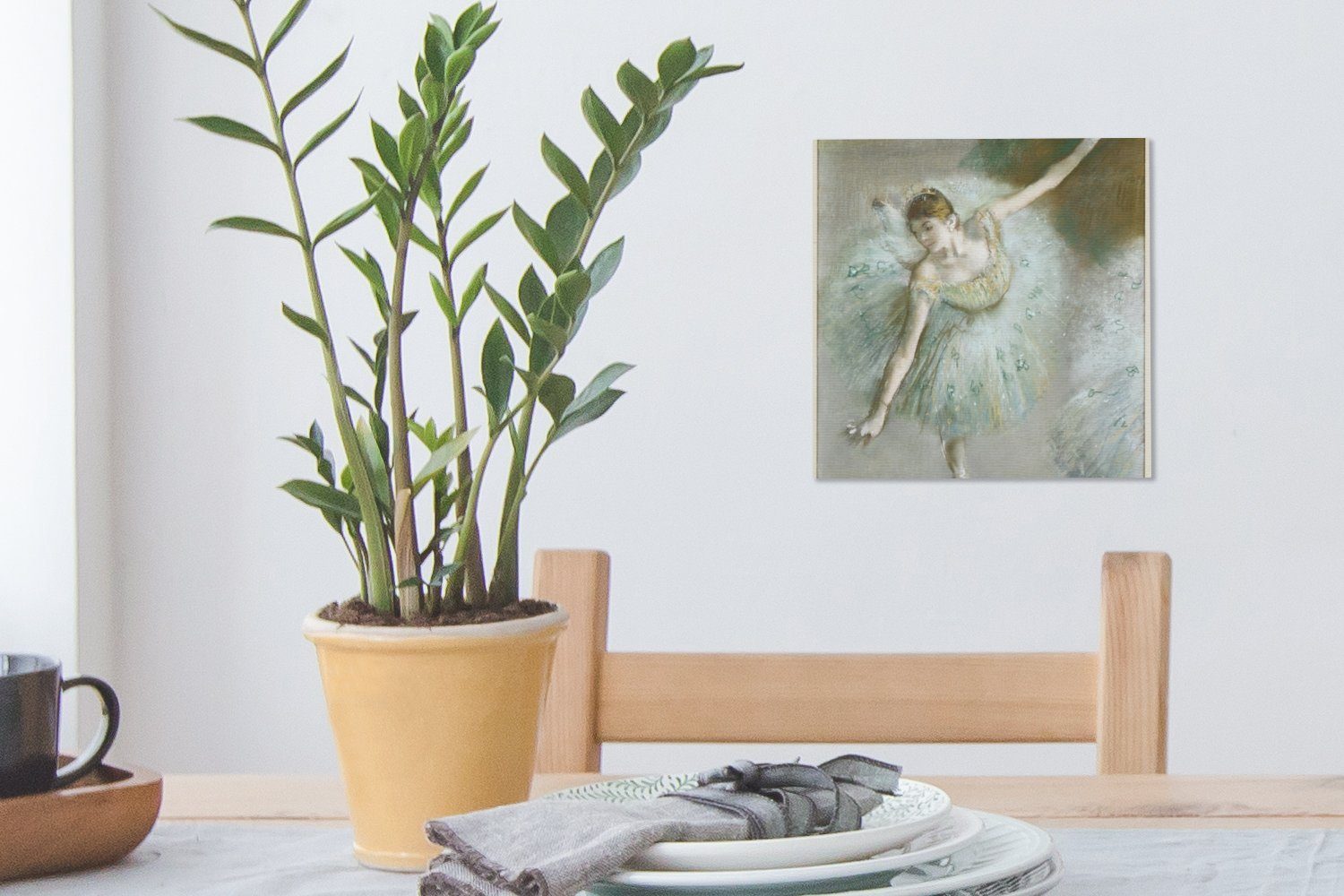 Wohnzimmer Gemälde - Leinwandbild in Schlafzimmer Edgar St), von OneMillionCanvasses® für Grün Degas, Tänzerin (1 Bilder Leinwand