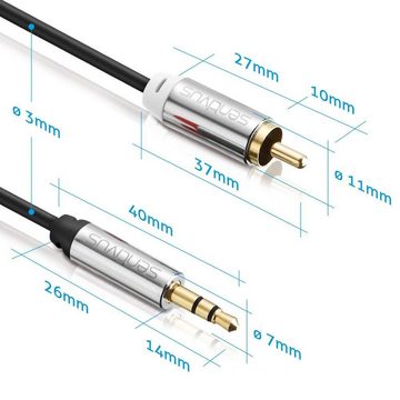 sentivus Sentivus AU070 Premium Audio Klinken auf Cinch Kabel (3,5mm Stecker Audio-Kabel
