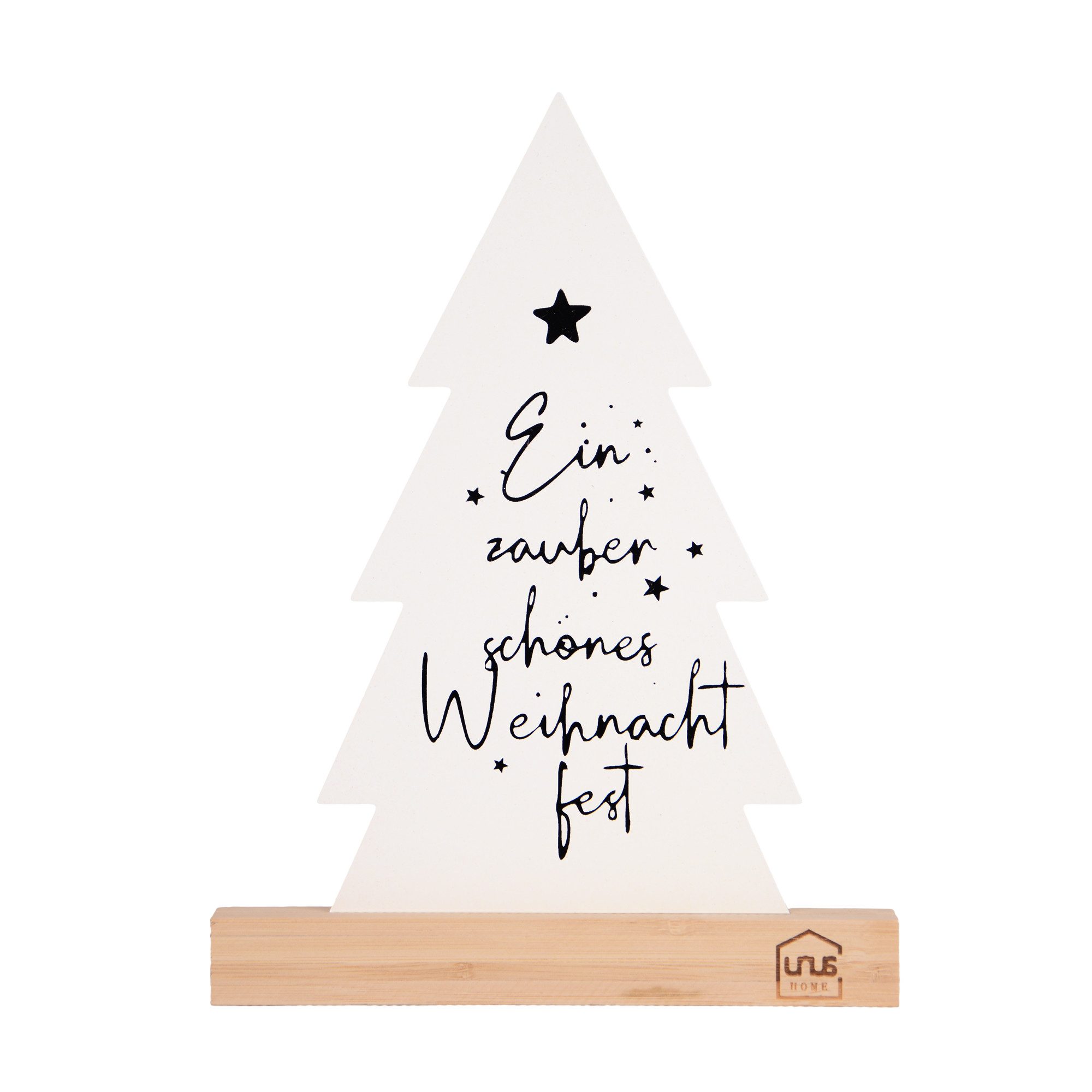 UNUS HOME Dekofigur Tannenbaumaufsteller Weihnachtsdeko (Weiß), günstig online kaufen