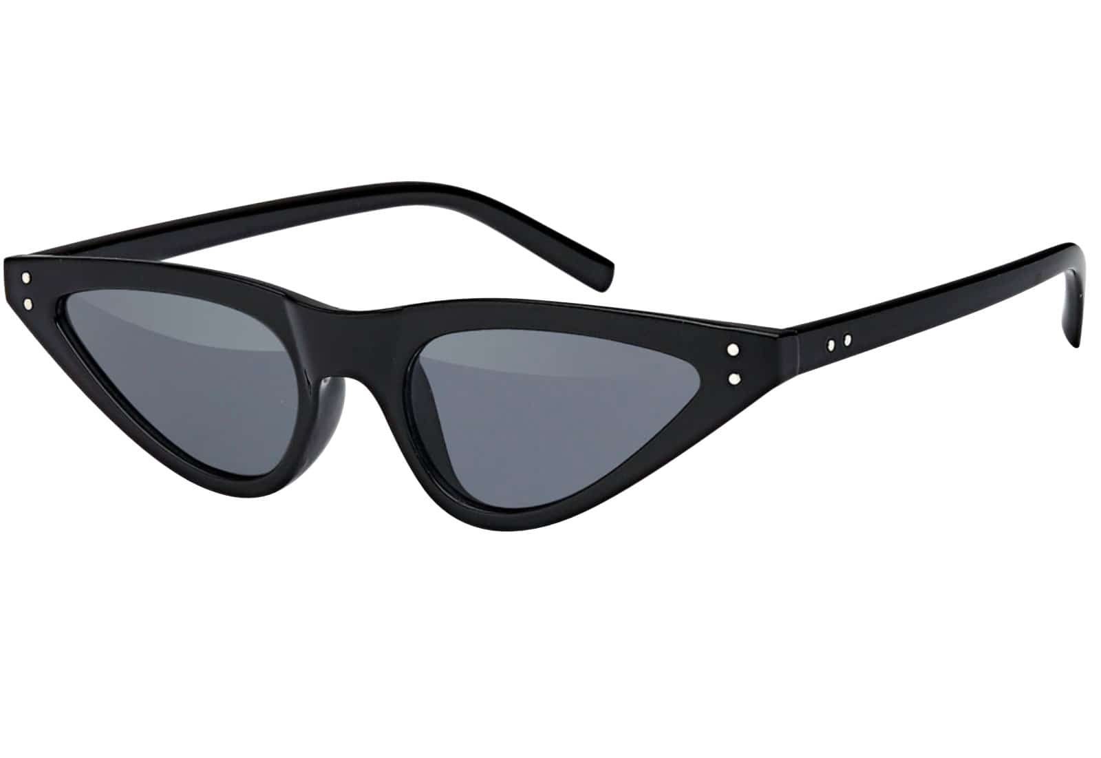 BEZLIT Eyewear Retrosonnenbrille Rundglas Designer Damen Sonnenbrille (1-St) mit blauen, grünen und rosa Linsen Schwarz
