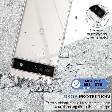 CoolGadget Handyhülle Transparent Ultra Slim Case für Google Pixel 6a 6,1 Zoll, Silikon Hülle Dünne Schutzhülle für Pixel 6a Hülle