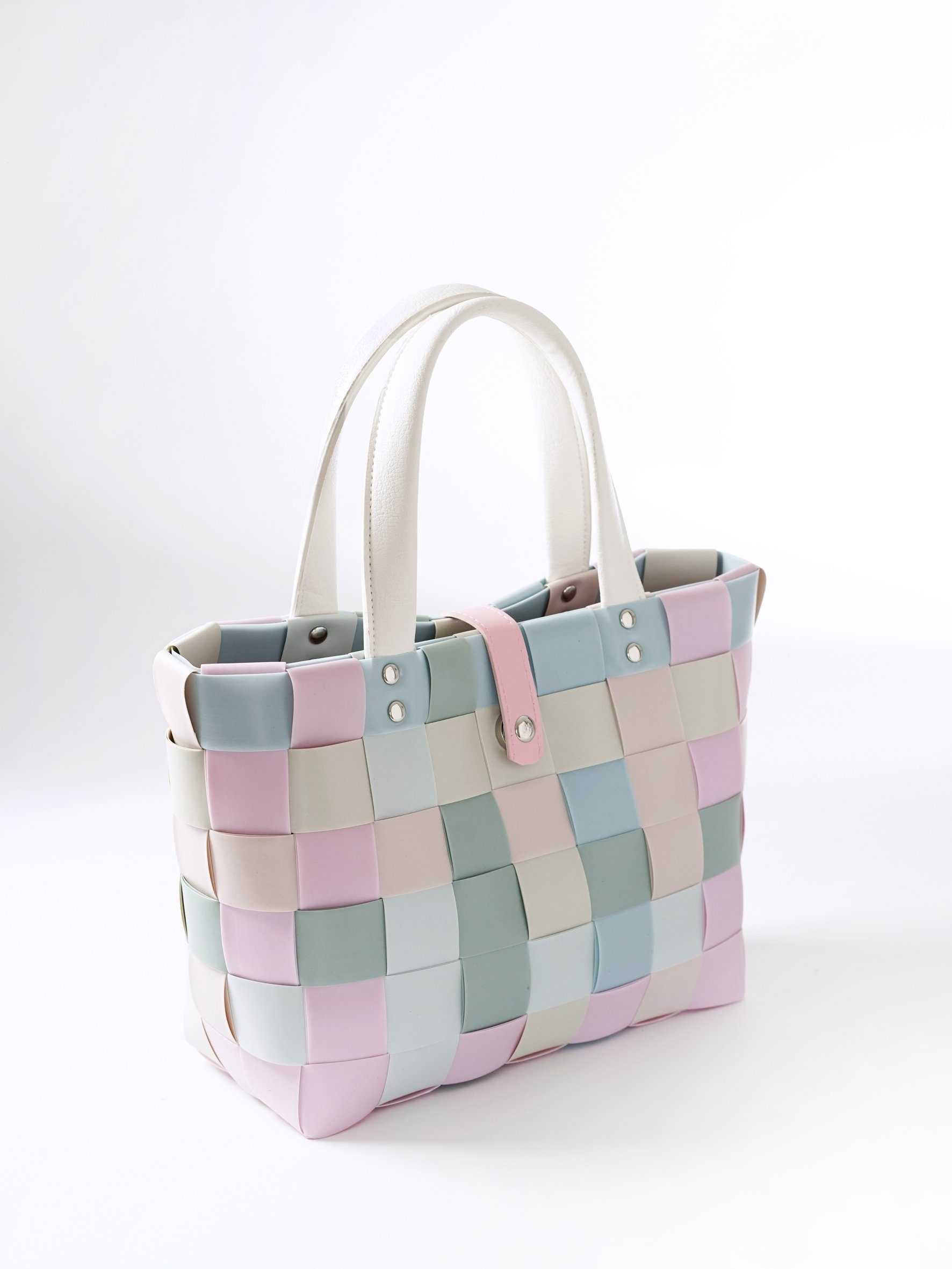 Kobolo Einkaufsshopper Einkaufstasche CANDY SMALL Henkeln und Verschluss, 3 l