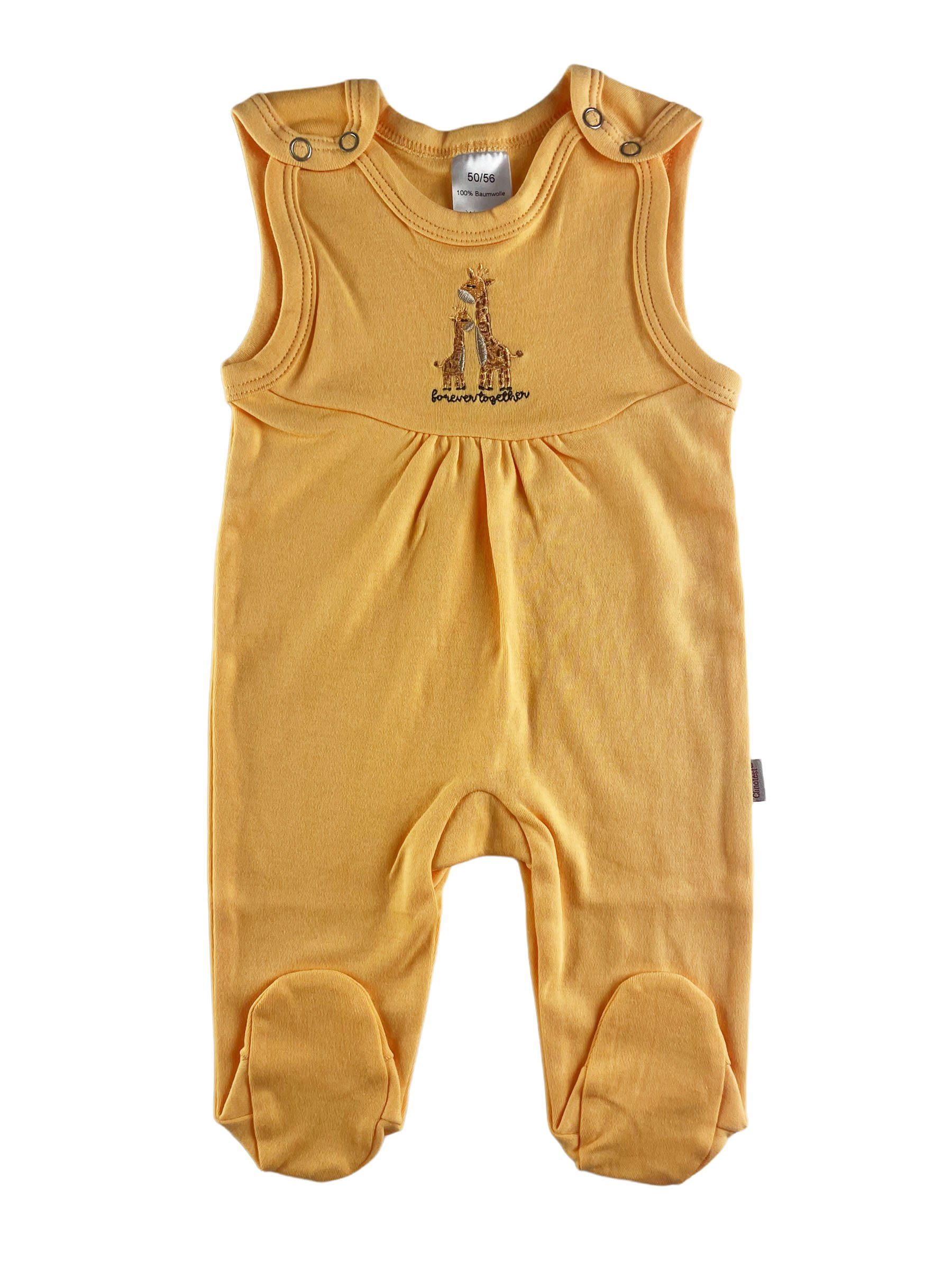 Clinotest Strampler 2er-Set Unisex Strampler mit süßer Stickerei auf der Brust