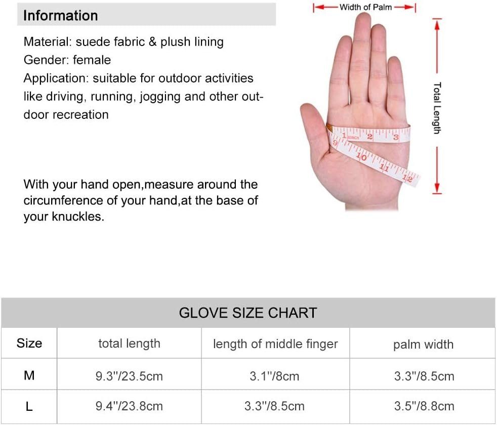 touchscreenfähig WIldlederhandschuhe) Laufhandschuhe Warm, - Outdoor-Aktivitäten. optimal (Komplett-Set, touchscreenfähig arm, für OOPOR Paar Damen- wasserdicht, & Lederhandschuhe wasserdicht, 1 -