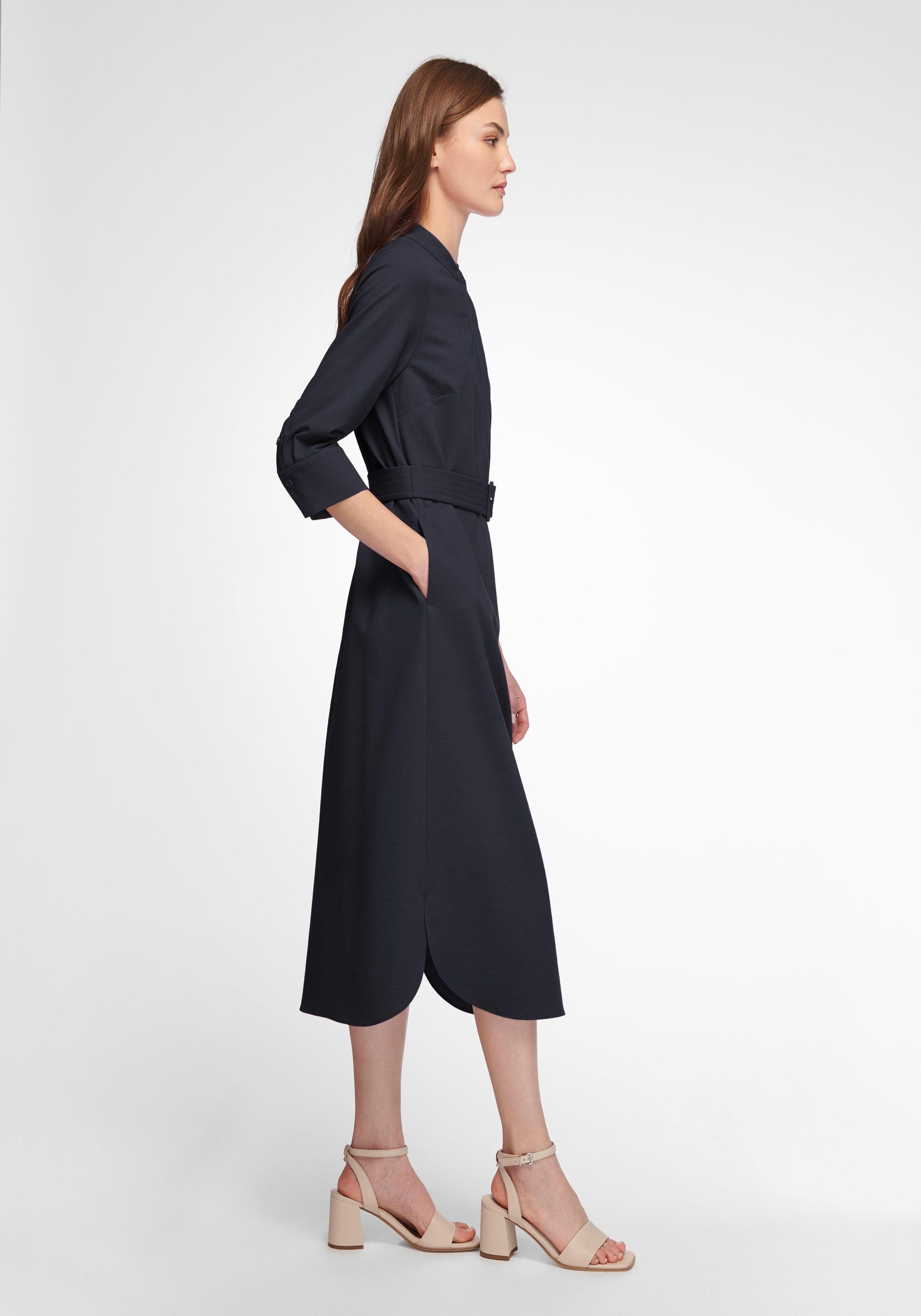 Fadenmeister Berlin viscose Jerseykleid MARINE