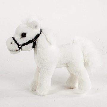 Teddys Rothenburg Kuscheltier Pferd Wolke weiß 20 cm Kuscheltier Pony Schimmel (Stoffpferd Ponys Plüschpferd, Fohlen aus Plüsch)