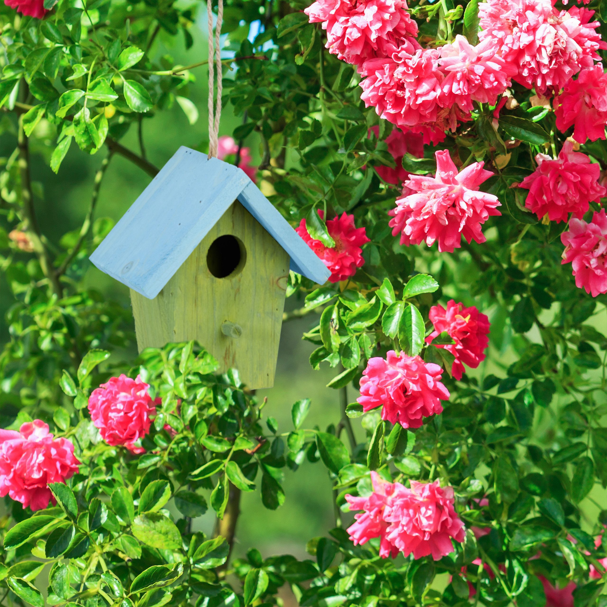 relaxdays Vogelhaus Deko Vogelhaus, Grün günstig online kaufen