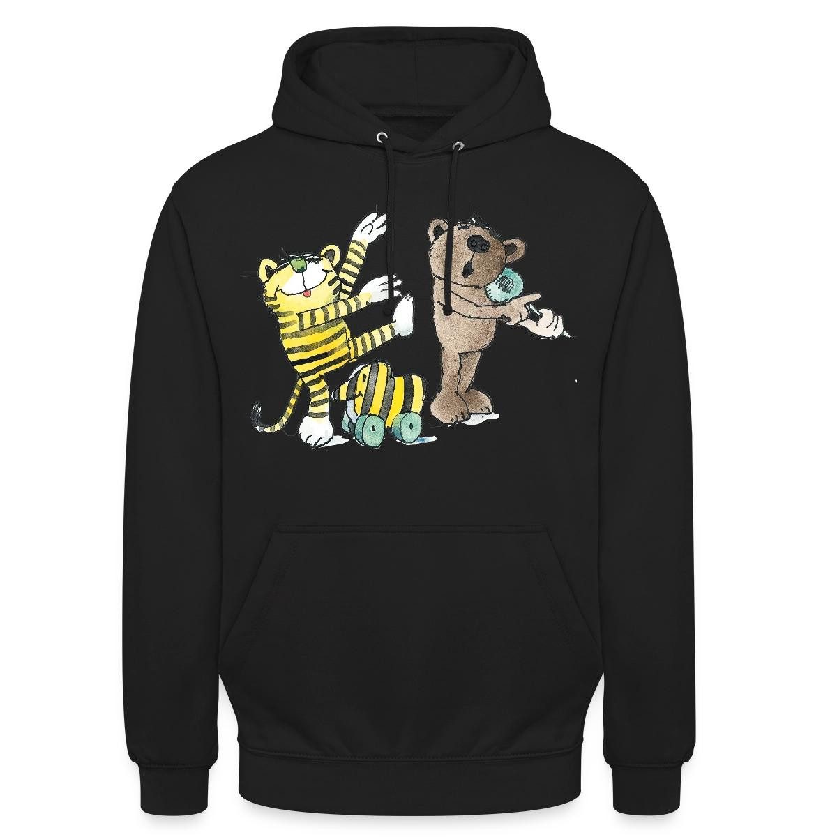 Hoodie Janosch Tiger und Freunde Machen Musik Unisex Hoodie