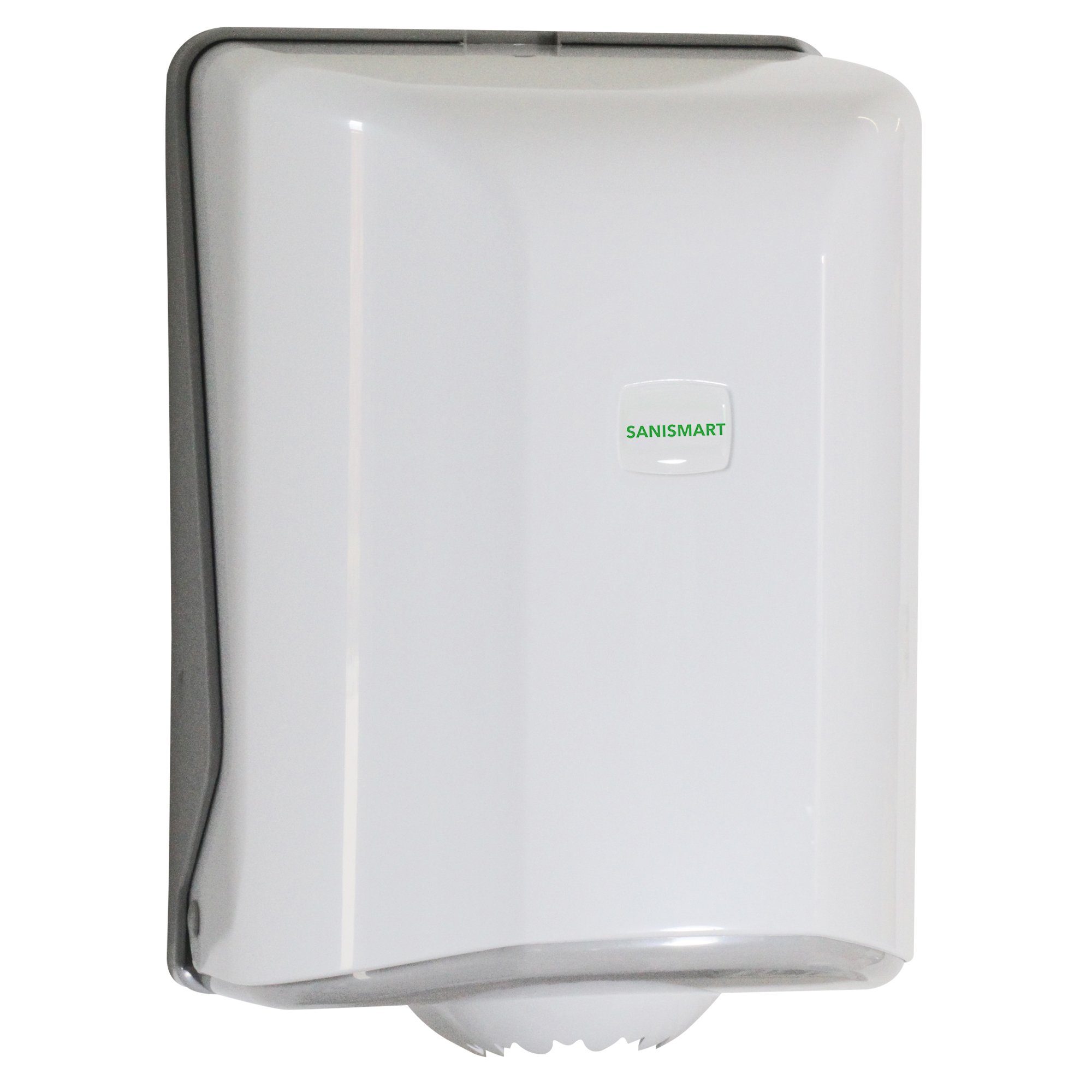 SANISMART Papierhandtuch Handtuchrollenspender Kunststoff Weiß 31 x 22 cm Innenabzug